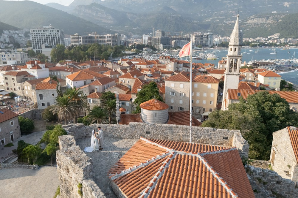 Budva Citadel Wedding: Seaside Fortress in the Old Town