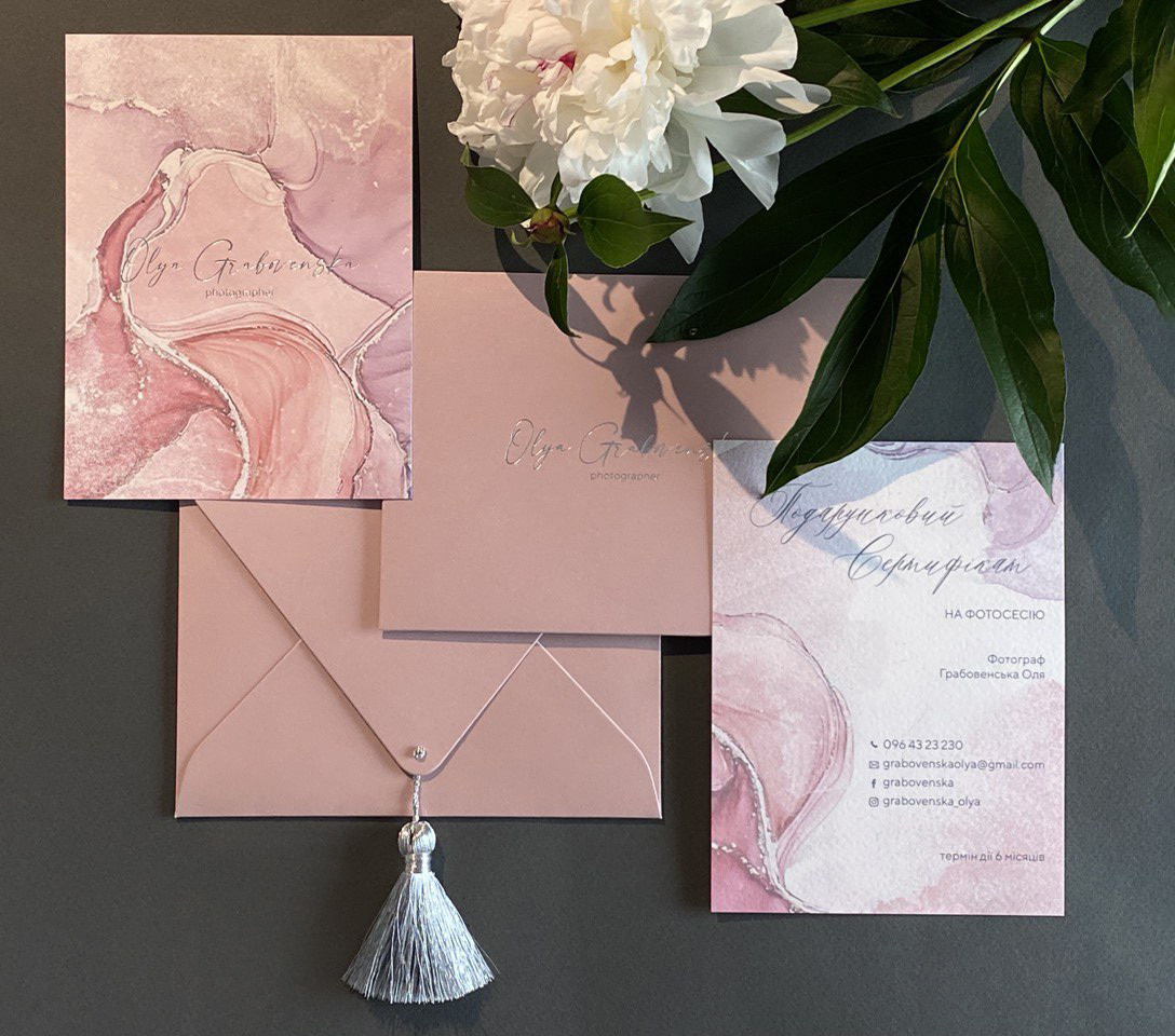 СЕРТИФІКАТ. Весільний фотограф Львів Оля Грабовенська