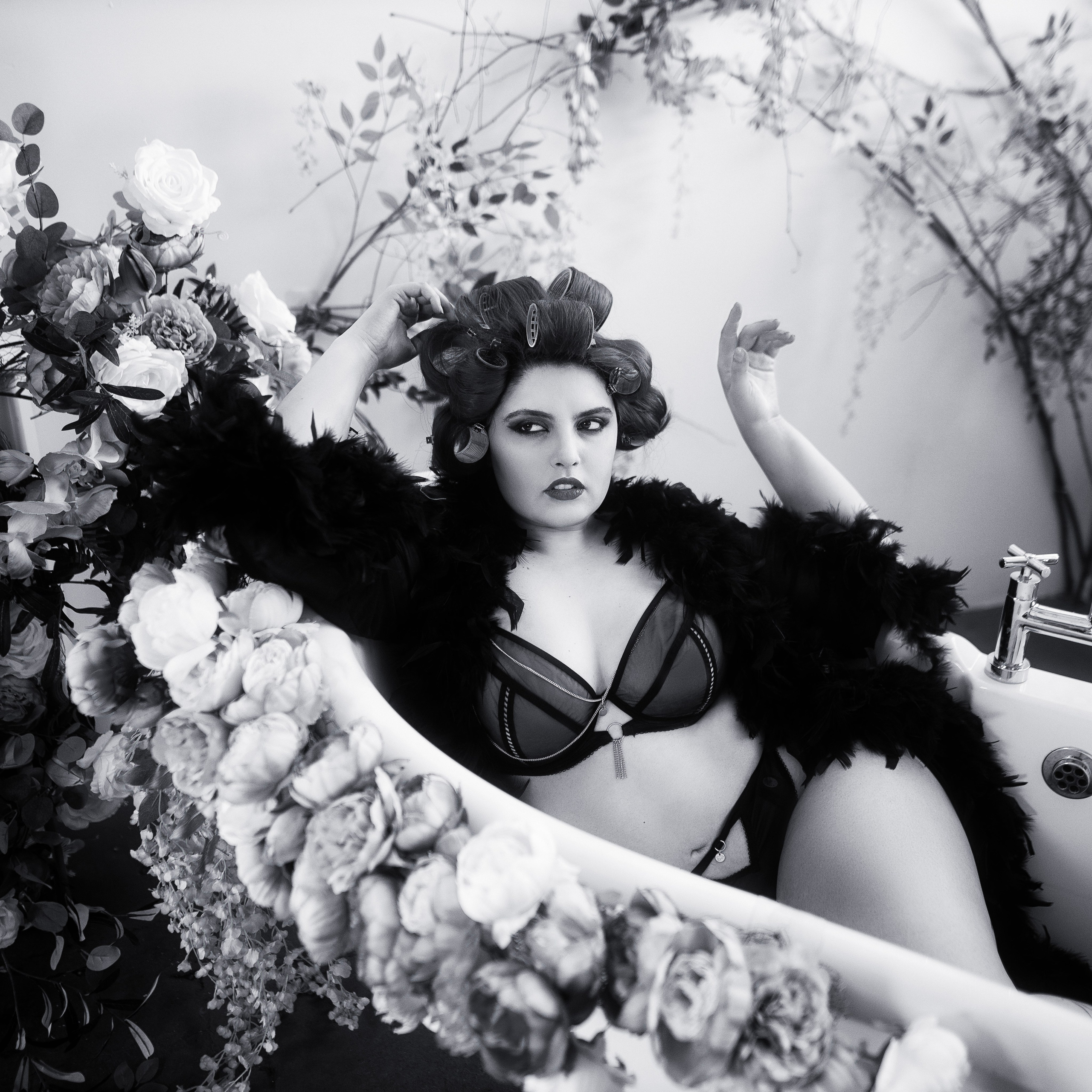 alt="sensual boudoir photography London studio