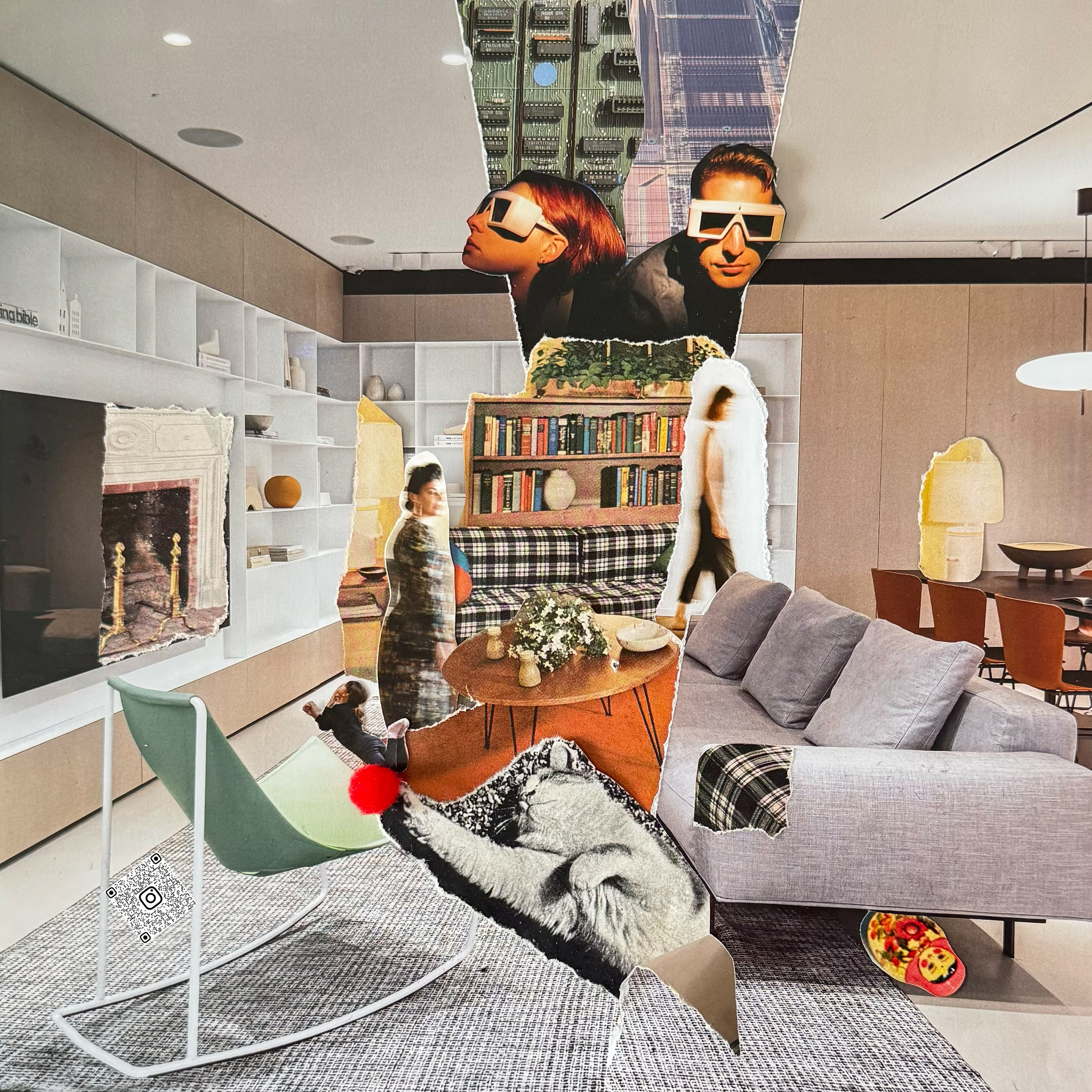 Collages. Natalia Naletova — artist and researcher working with textile, collage & memory