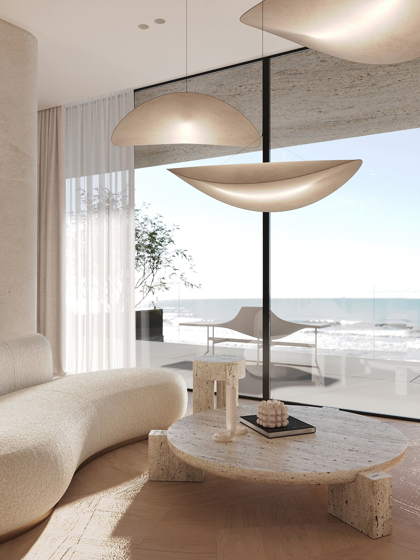 WHITE VILLA IN DUBAI. Interior Design & 3D Rendering | Alena Bulataya Design Buro
