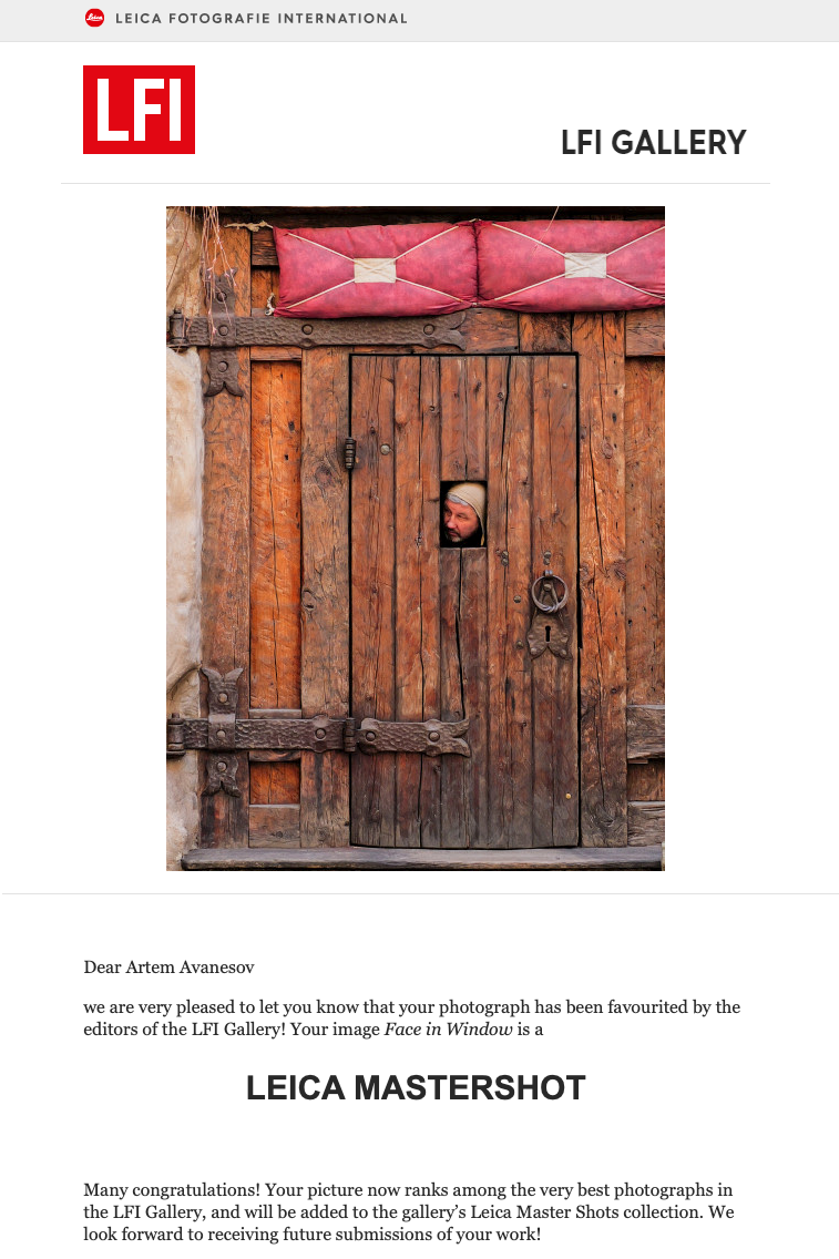 Leica Fotografie International. Artem Avanesov. Visual Content Creator