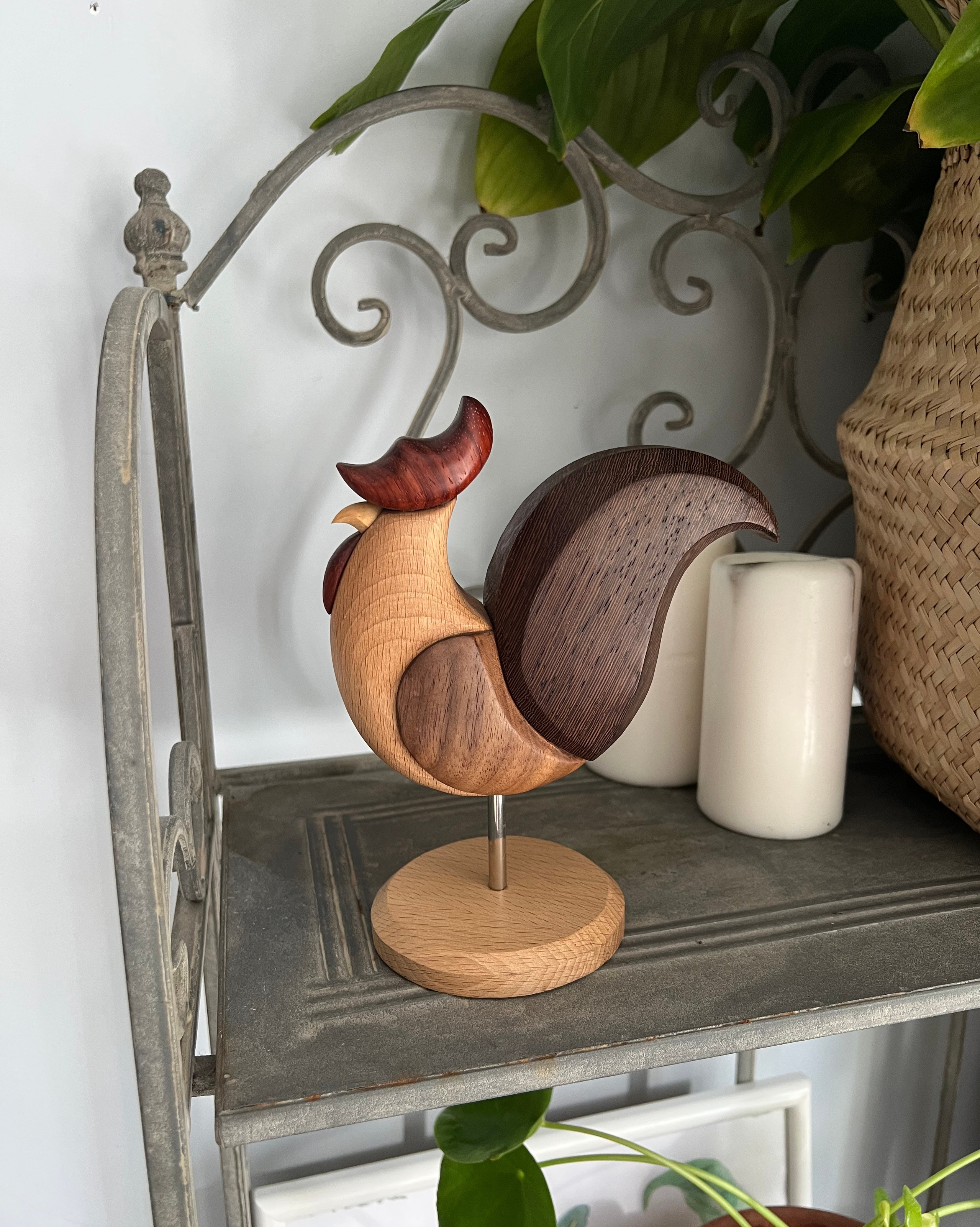 Петух. Резьба по дереву. Уникальные декоративные скульптуры для интерьера