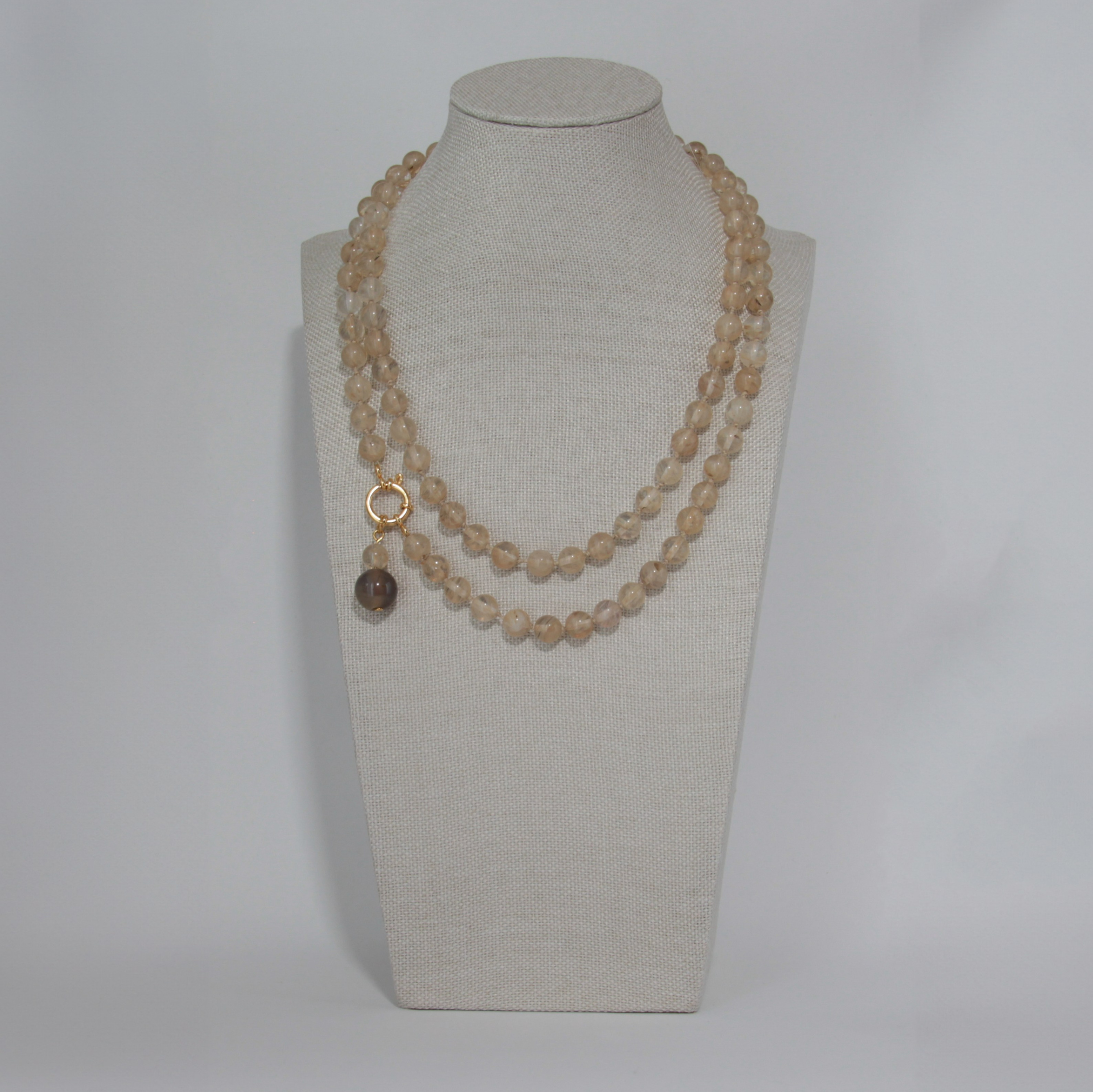 Колье Мёд Авторское колье Цитрин агат латунь Necklace Honey The author's necklace Citrine agate brass