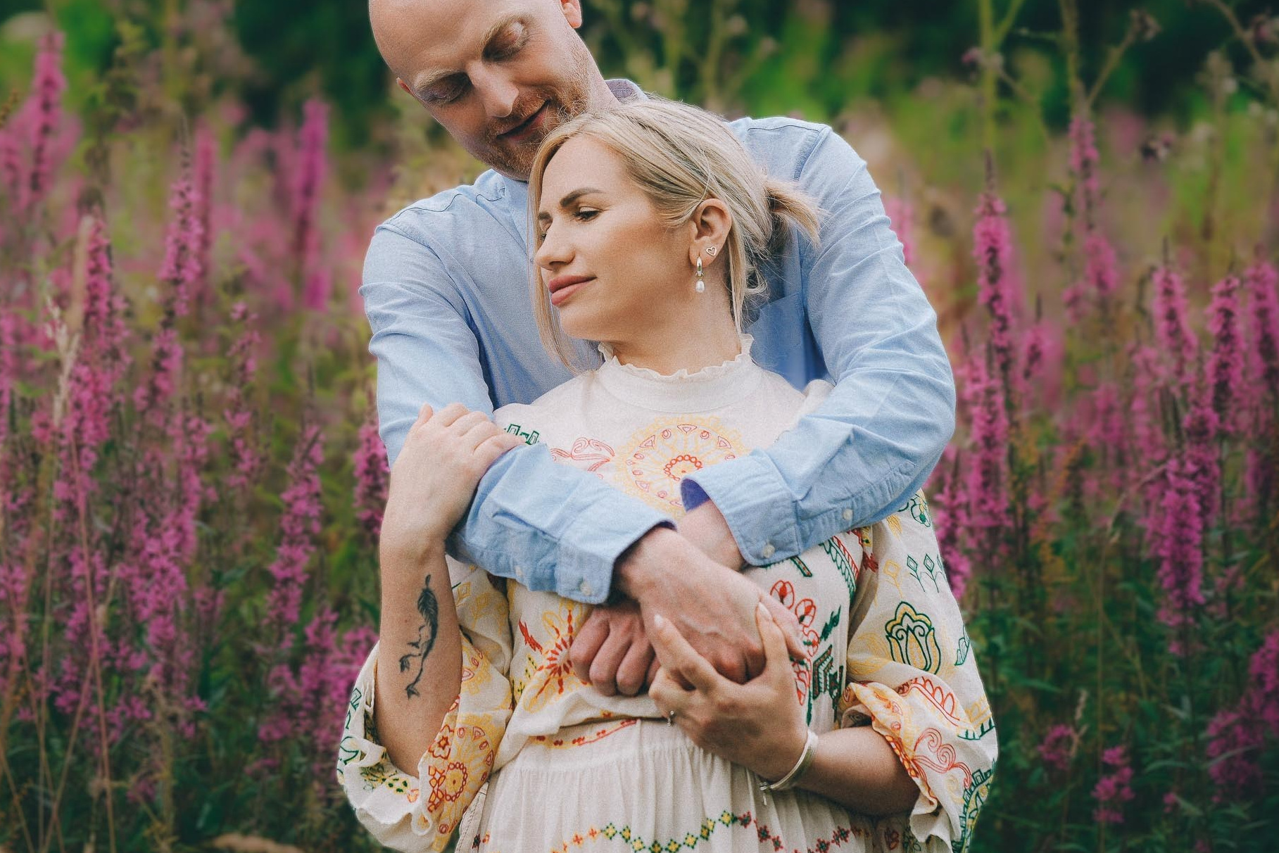 Couple portrait photography session by portrait photographer Irina Zoteeva in Solihull