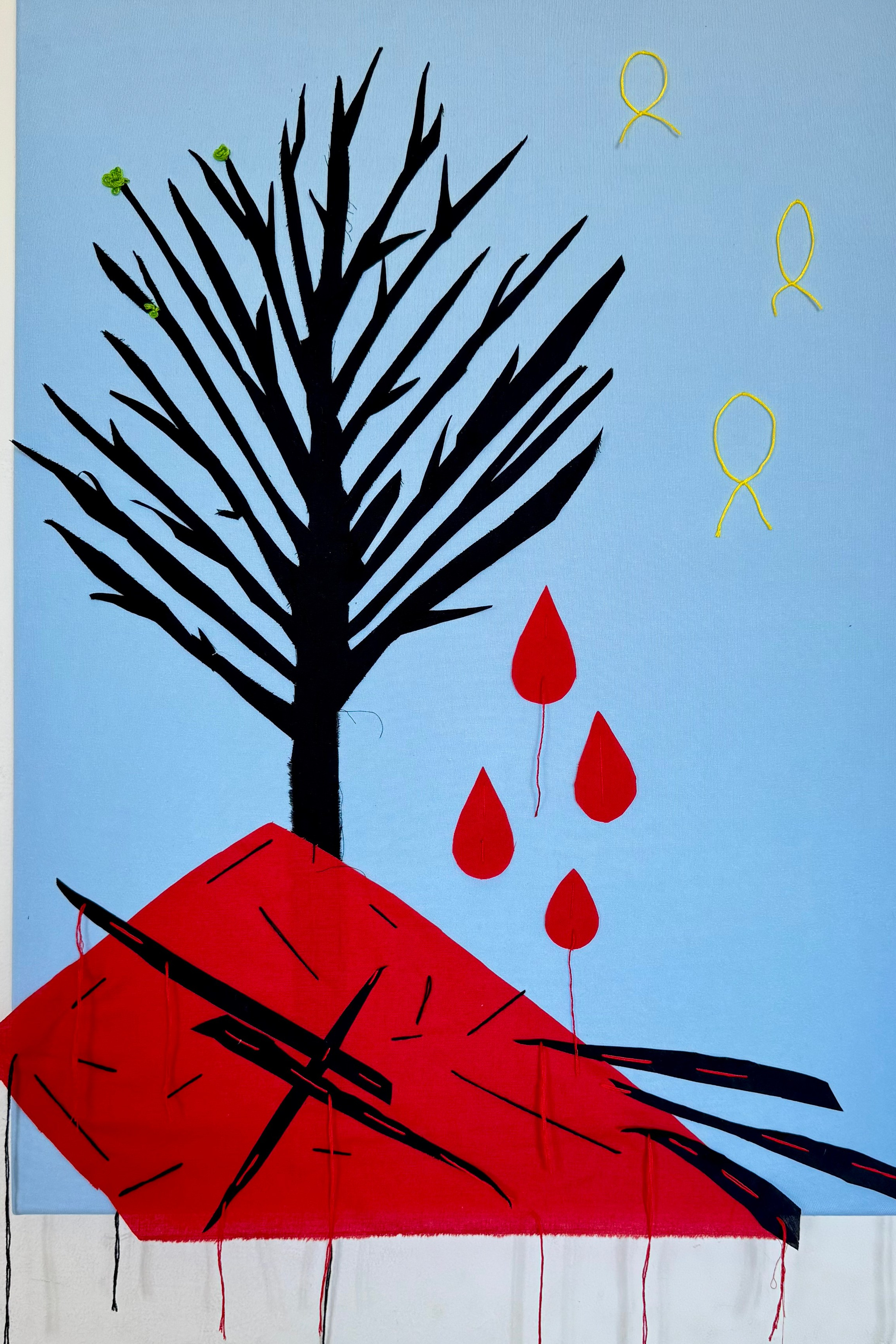 Textile works. Natalia Naletova — artist and researcher working with textile, collage & memory