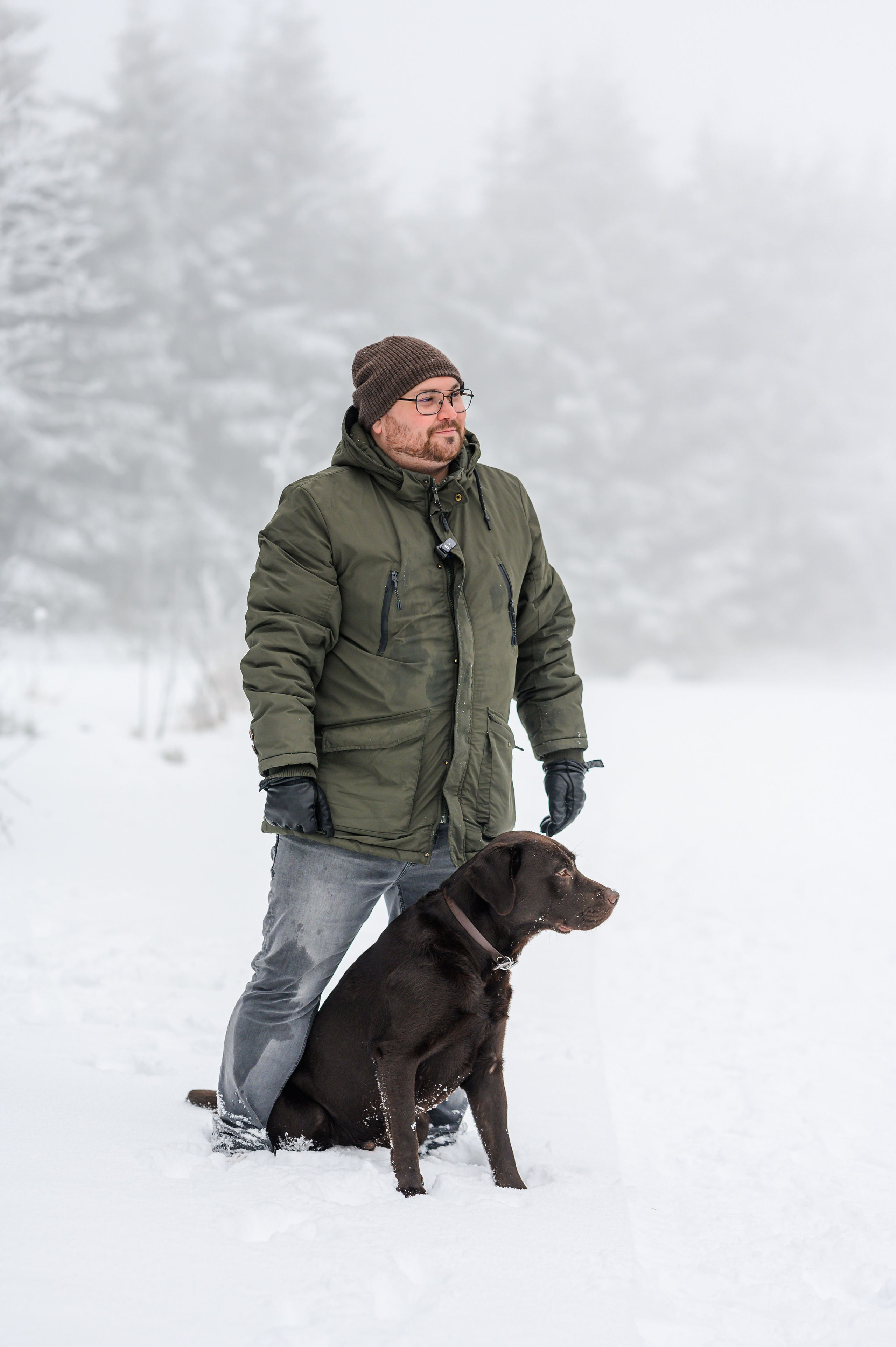 Unvergessliches Winter-Hundeshooting im Erzgebirge. RawPeek