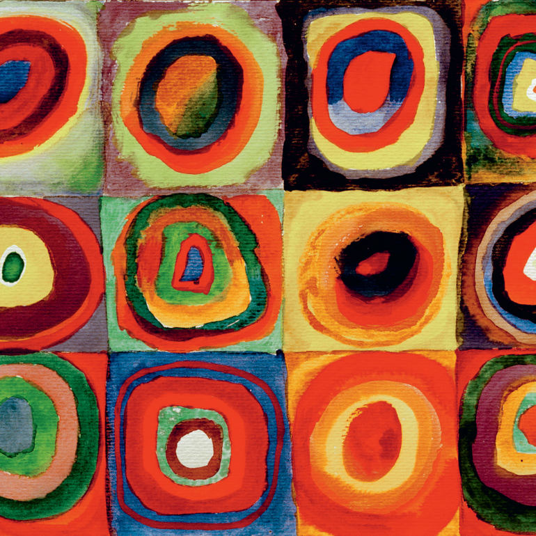 Вассилий Кандинский, Квадраты с концентрическими кругами, 1913