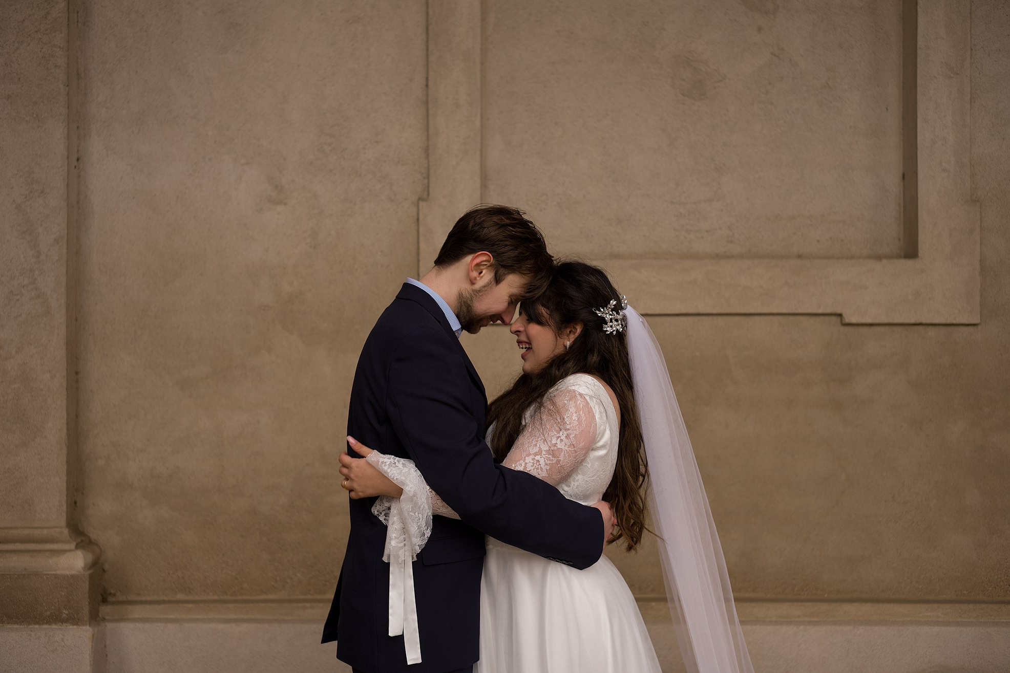 Romantic glance between the couple in Copenhagen