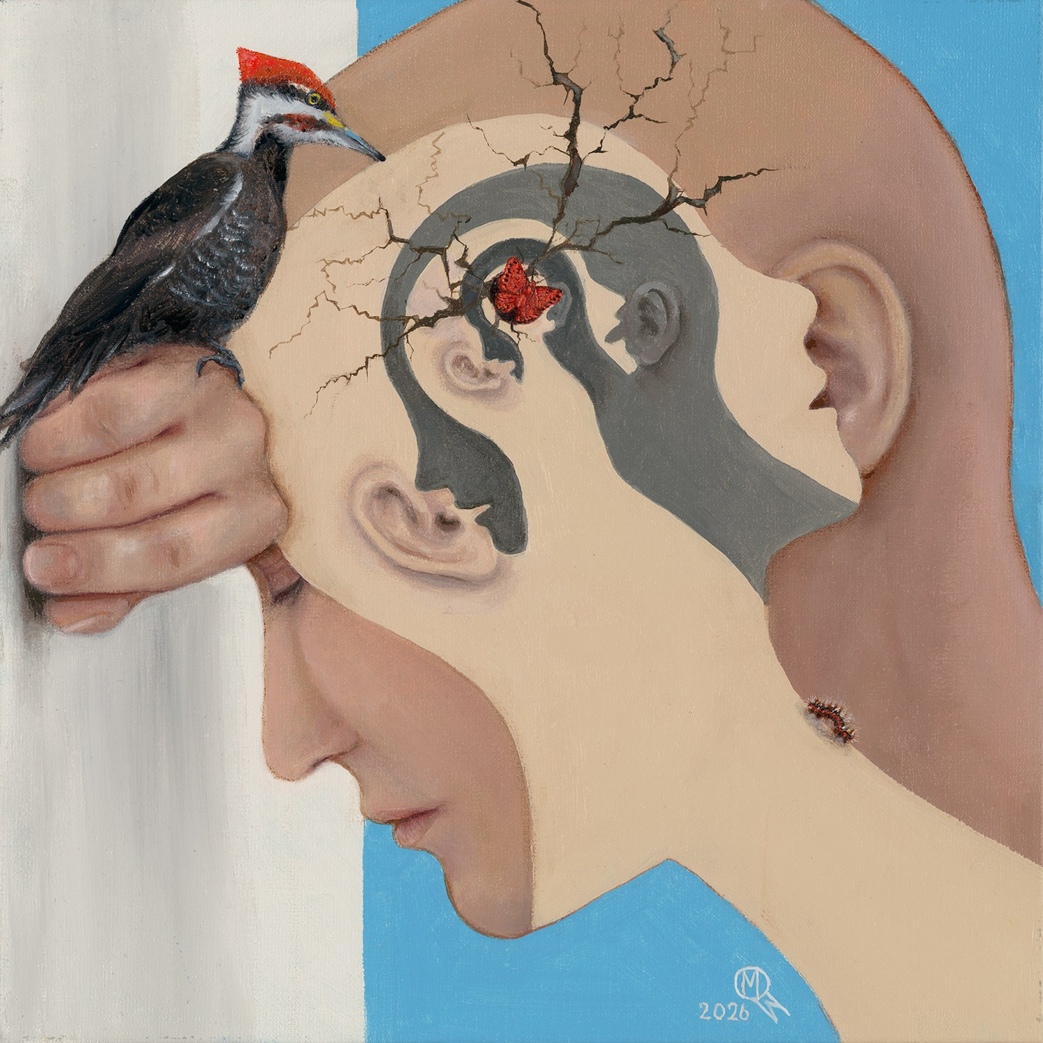 Surrealist artist Mariya Myronova based in Cambridge UK