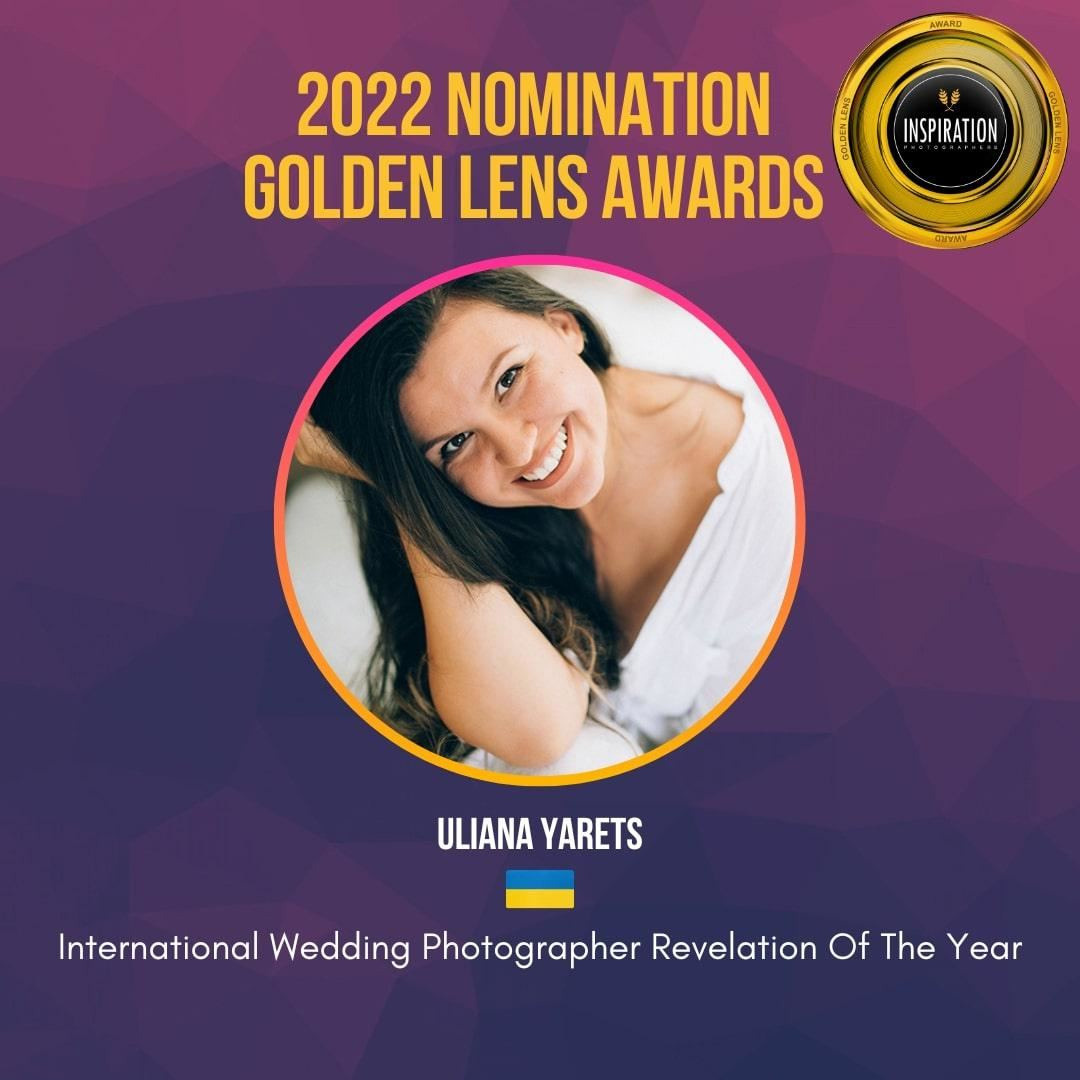 GOLDEN LENS AWARDS 2022 NOMINEES. Wedding Photographer & Videographer in Barcelona, Europe | Yarets Studio