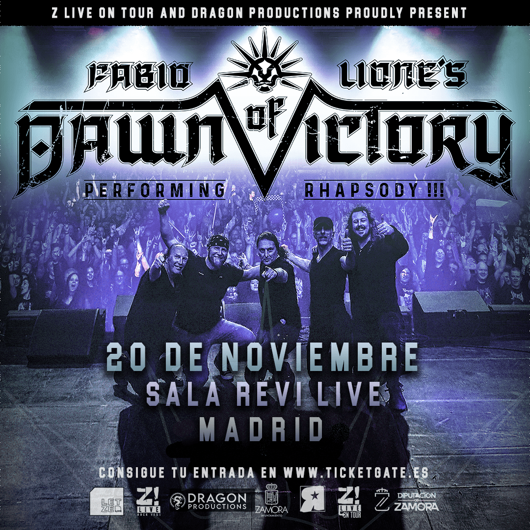 Fabio Lione, la voz legendaria de Rhapsody, actuará en Madrid con su proyecto Dawn of Victory | FOTKAI