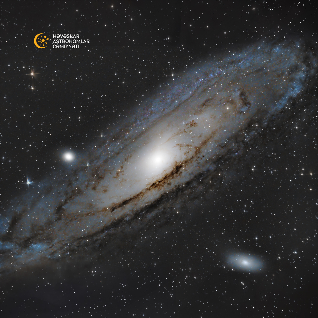 M-31, Andromeda qalaktikası. Həvəskar Astronomlar Cəmiyyəti — Astronomy.az