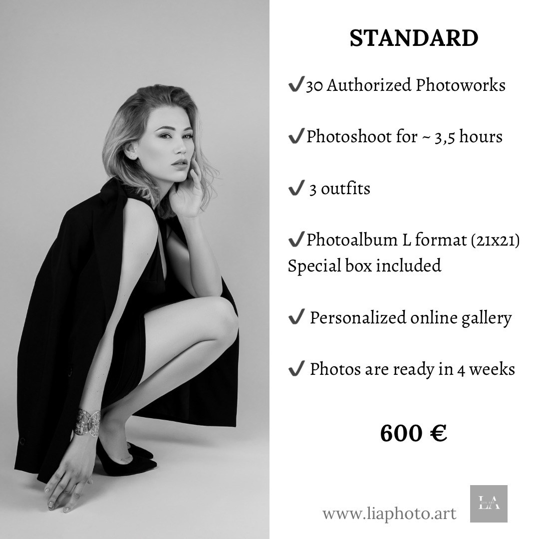 Price Packages. Professional Photograher, Antwerpen/Belgium