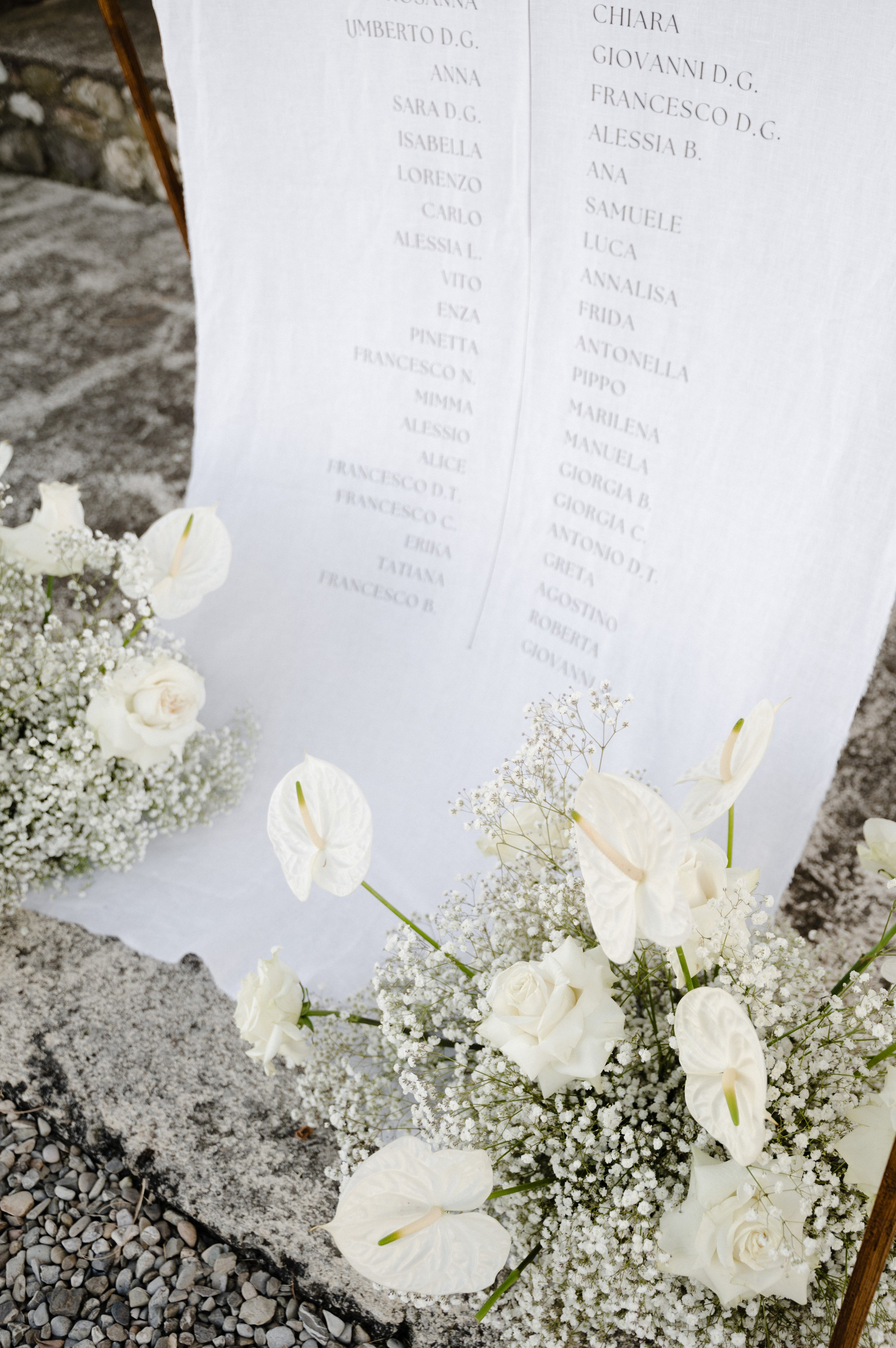 Cartello di benvenuto in lino editoriale, cartello di benvenuto per matrimonio in tessuto di lino, matrimonio d'arte, matrimonio sul Lago di Como, cartello in lino per matrimonio di lusso