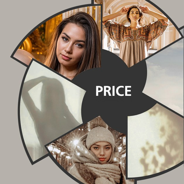 Price list for photo and video services. Current rates and service packages