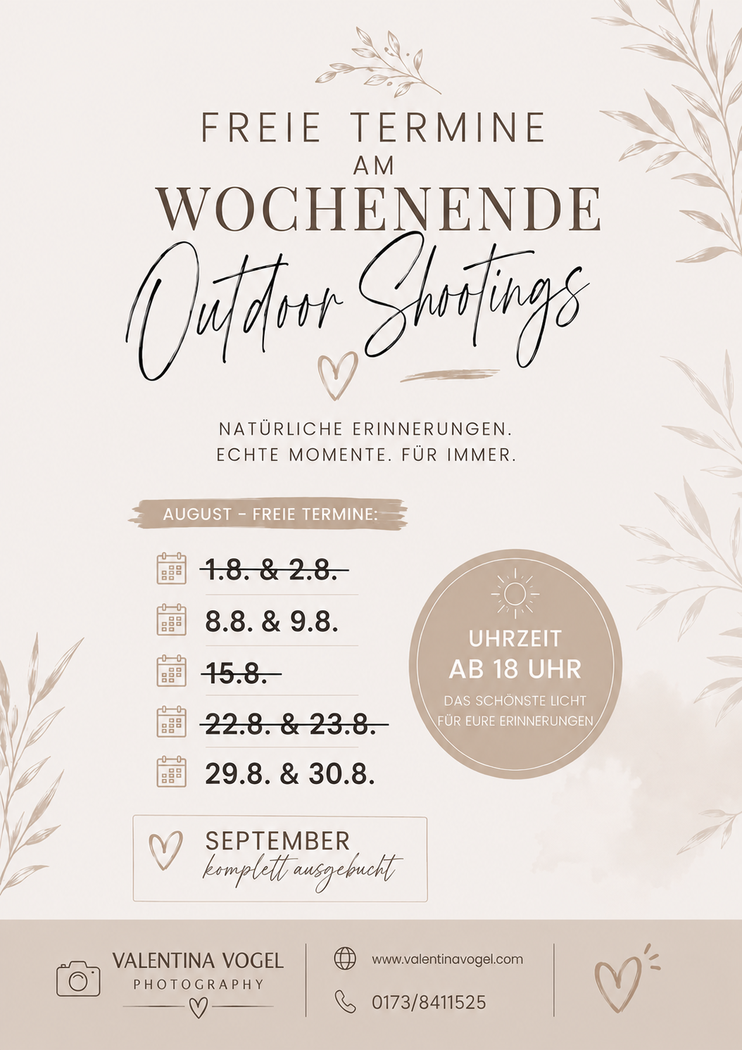 Fotoprojekte & Aktionen. Kinder- & Familienfotograf in Gaildorf und Umgebung Valentina Vogel
