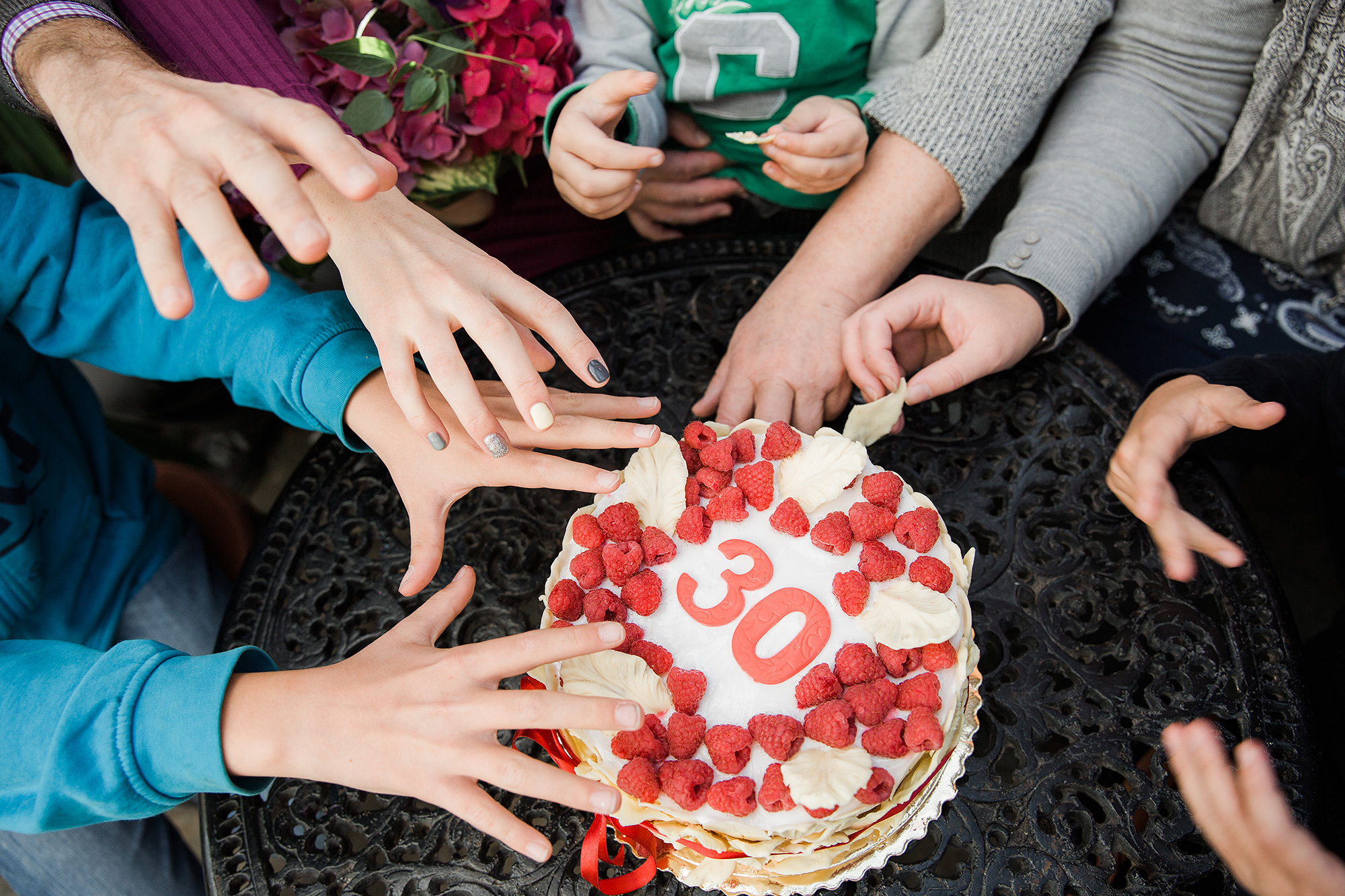 Perhekuvaus Helsingin talvipuutarhassa
