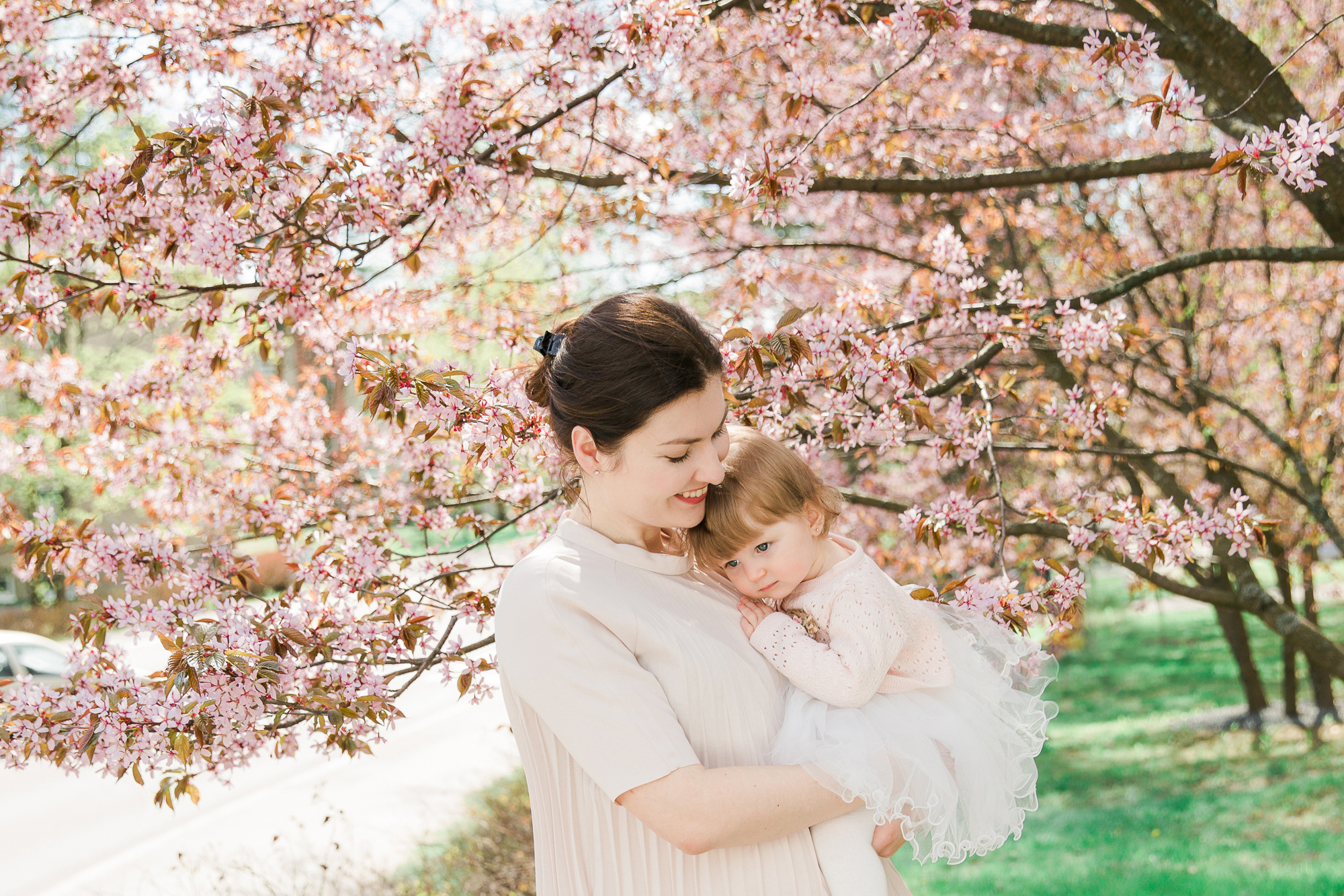 Kuvaus kirsikkapuistossa