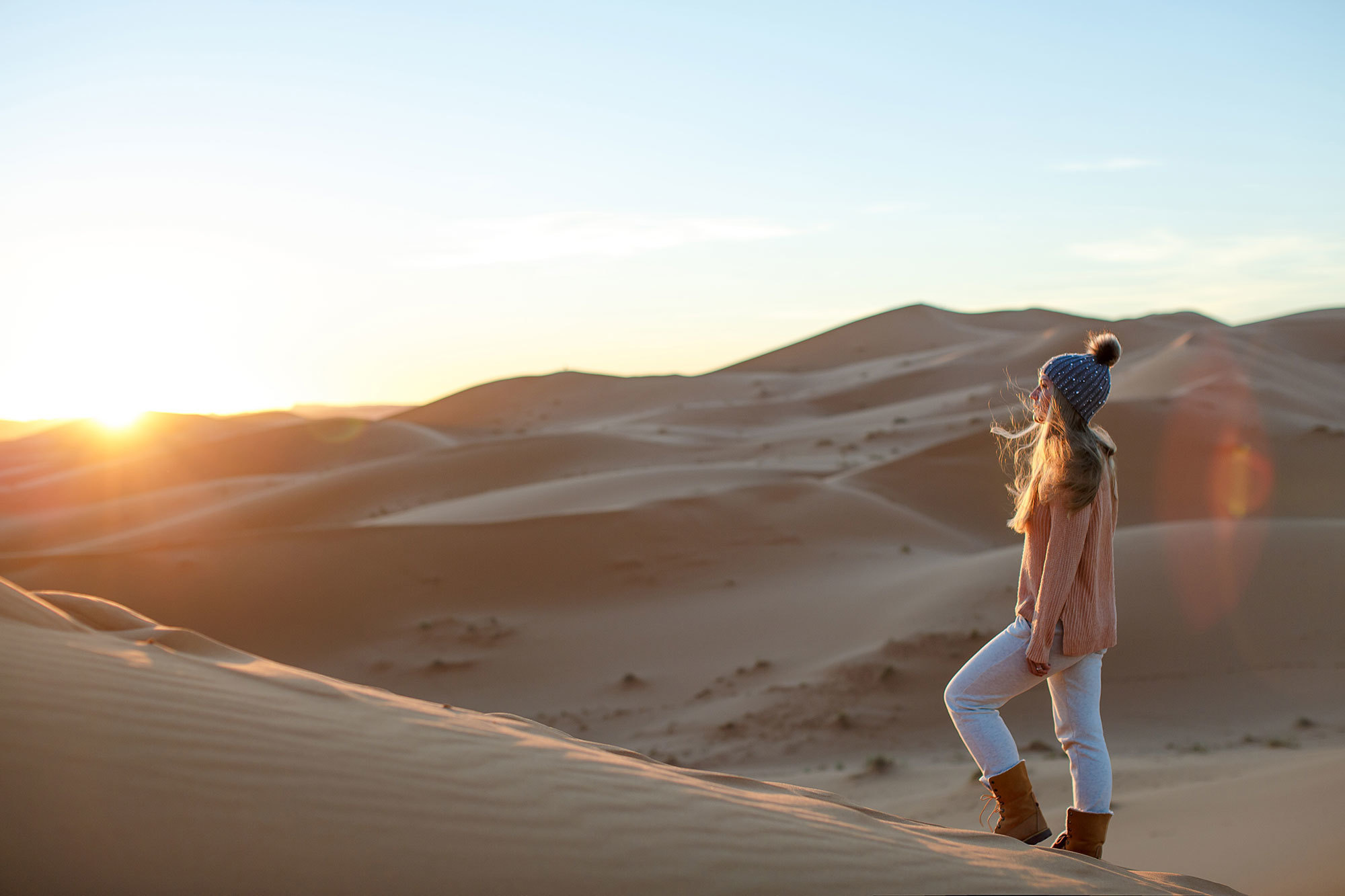 Woestijn Erg-Shebby in Marokko
