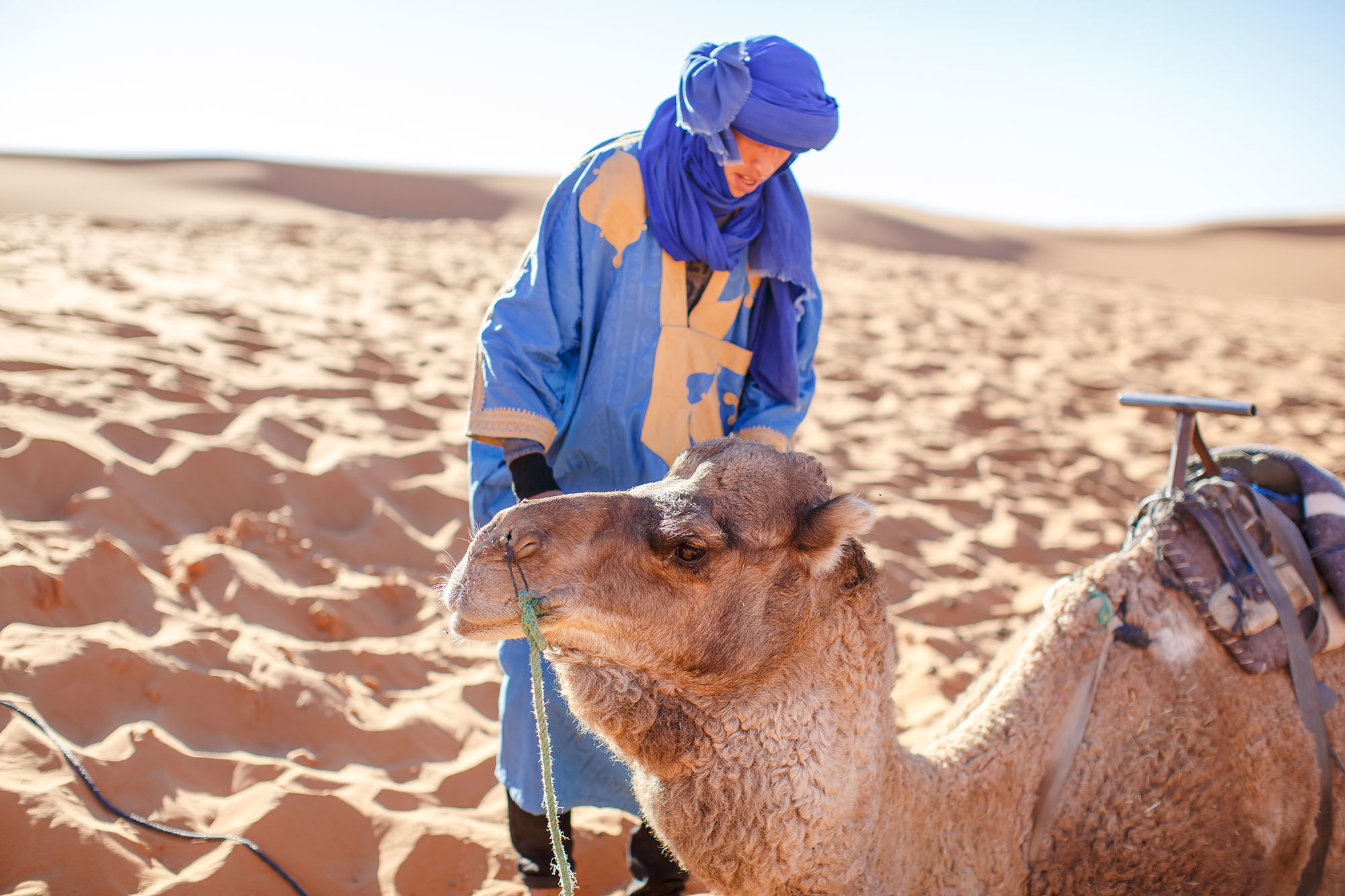 Woestijn Erg-Shebby in Marokko