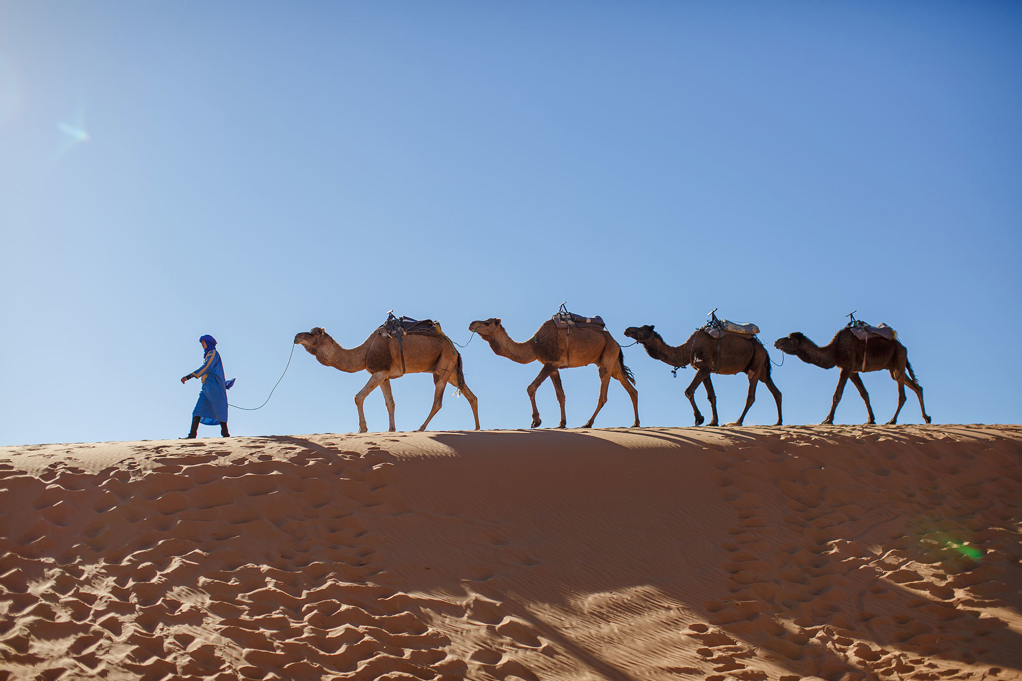 Woestijn Erg-Shebby in Marokko