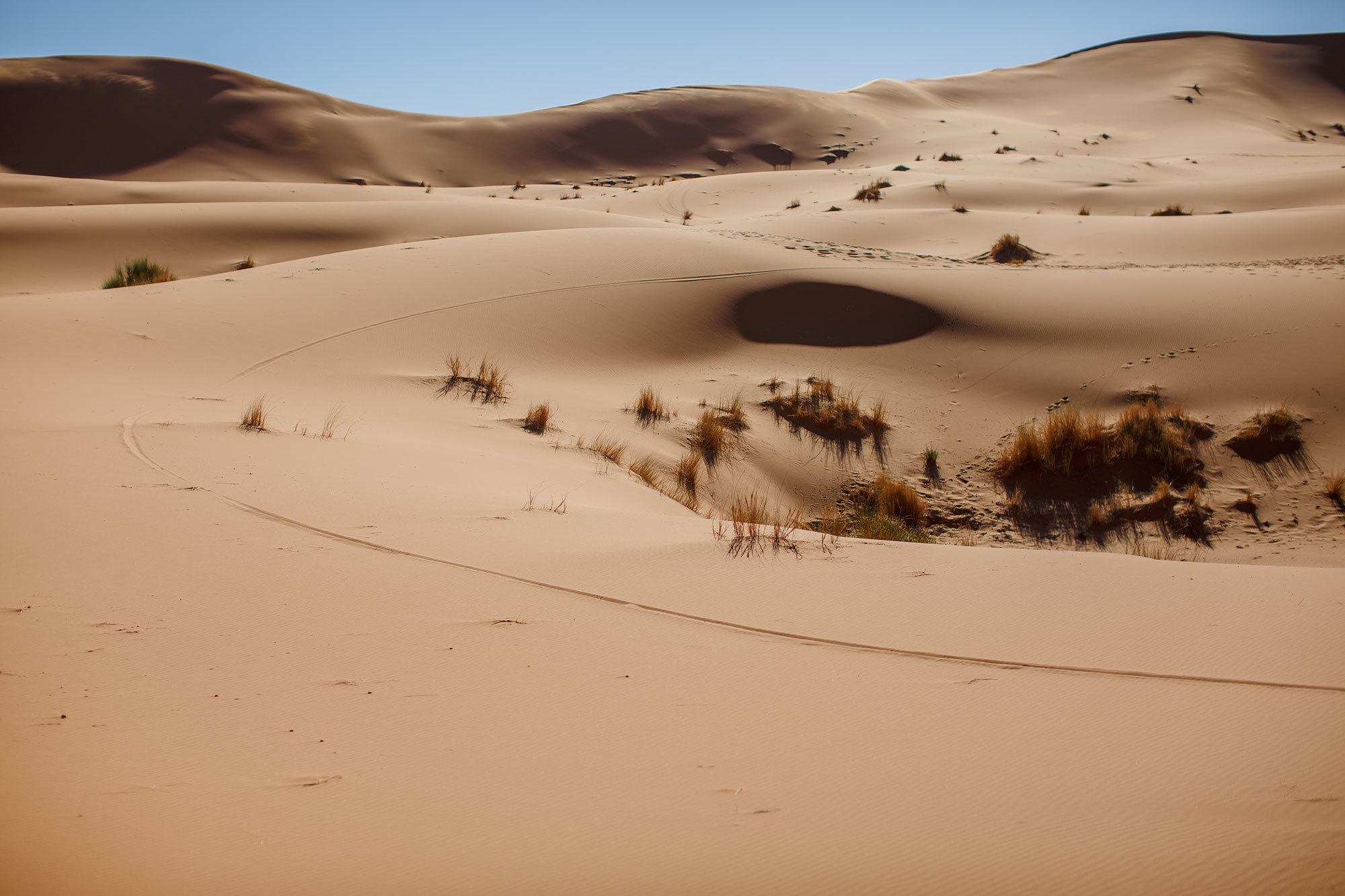 Woestijn Erg-Shebby in Marokko