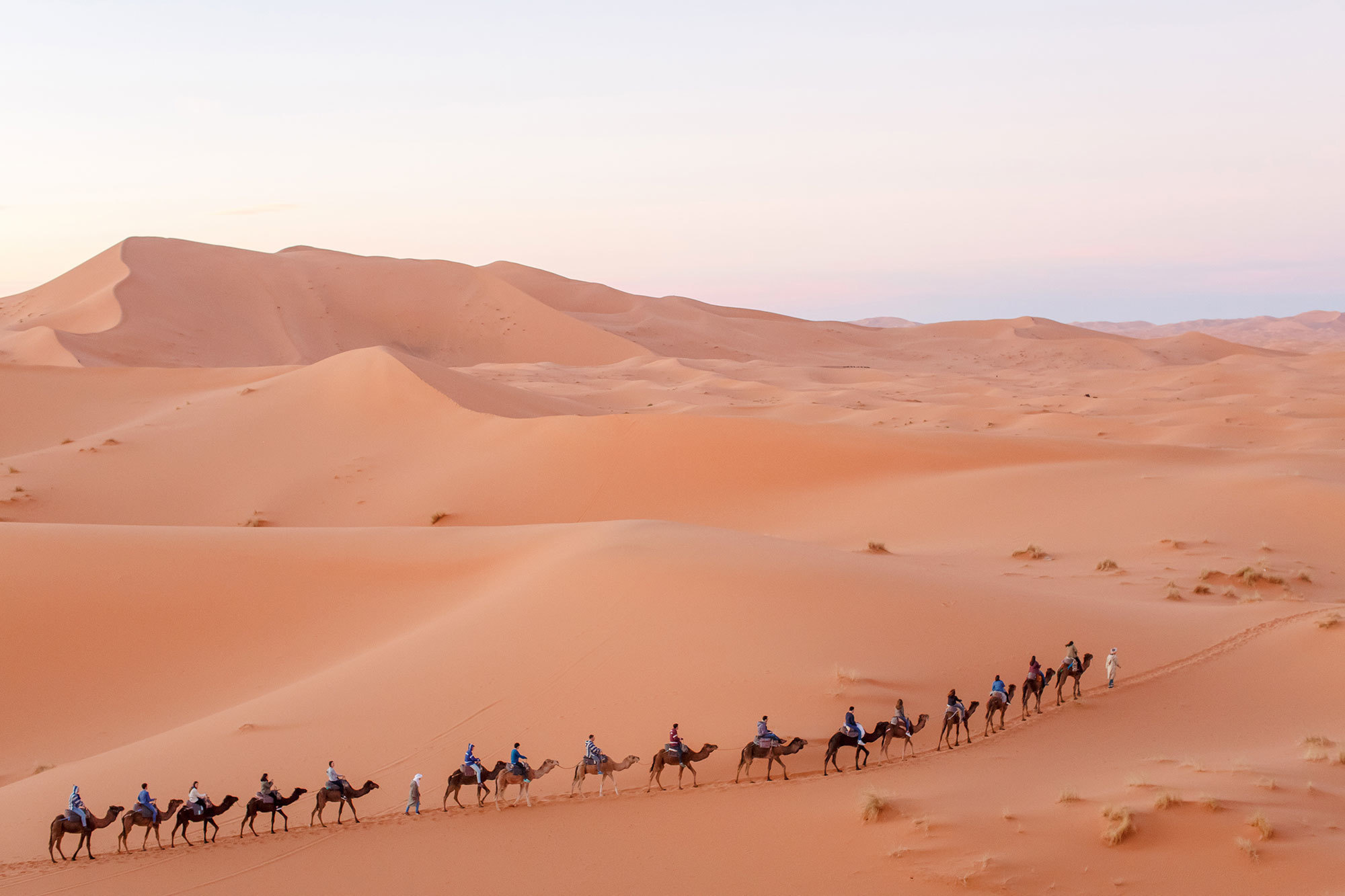 Woestijn Erg-Shebby in Marokko