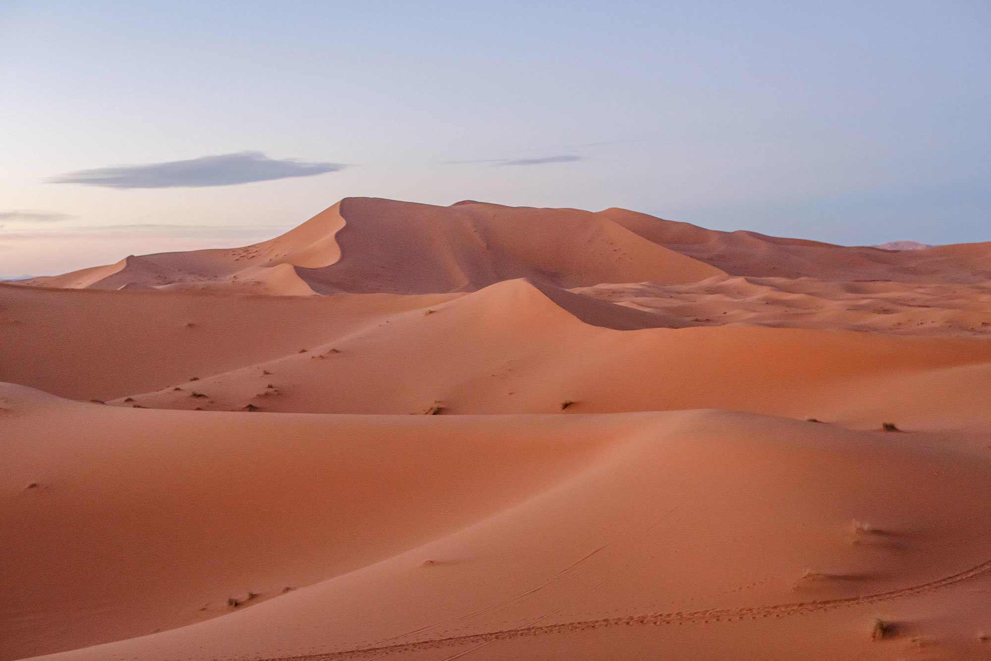 Woestijn Erg-Shebby in Marokko