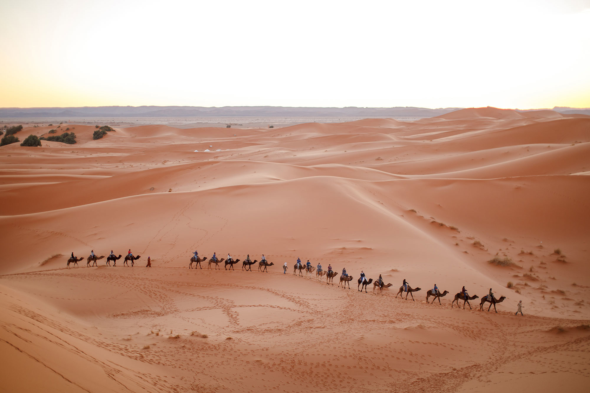 Woestijn Erg-Shebby in Marokko
