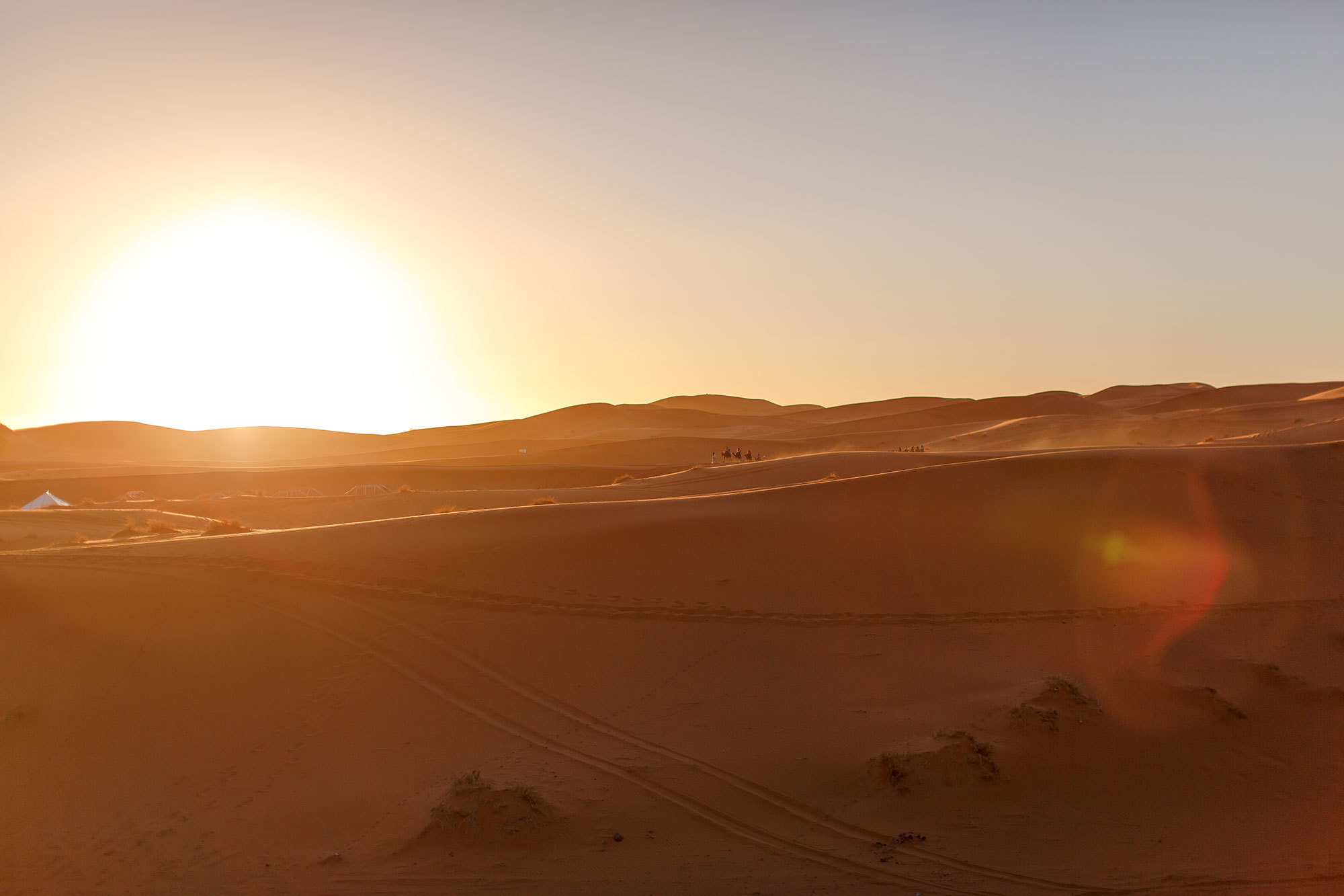 Woestijn Erg-Shebby in Marokko