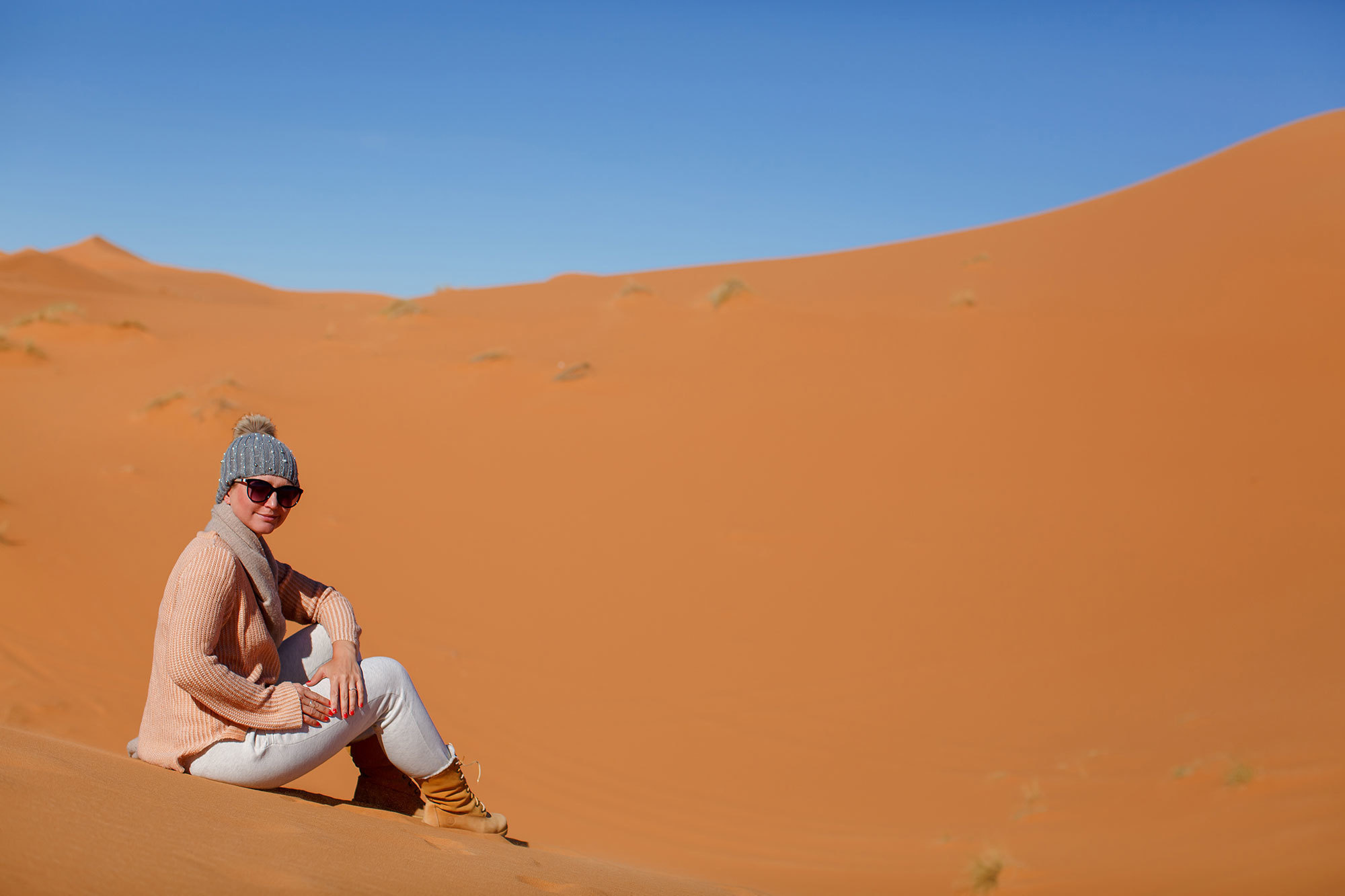 Woestijn Erg-Shebby in Marokko