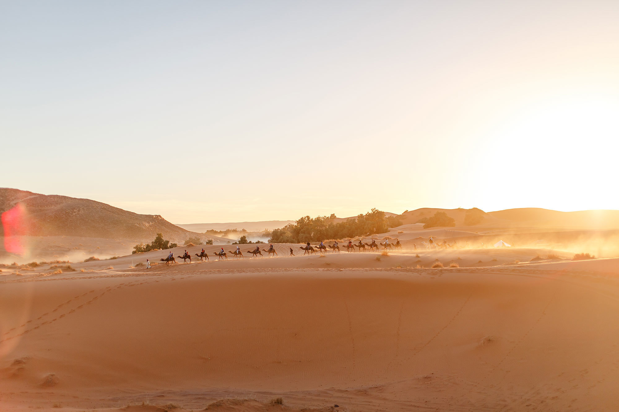 Woestijn Erg-Shebby in Marokko