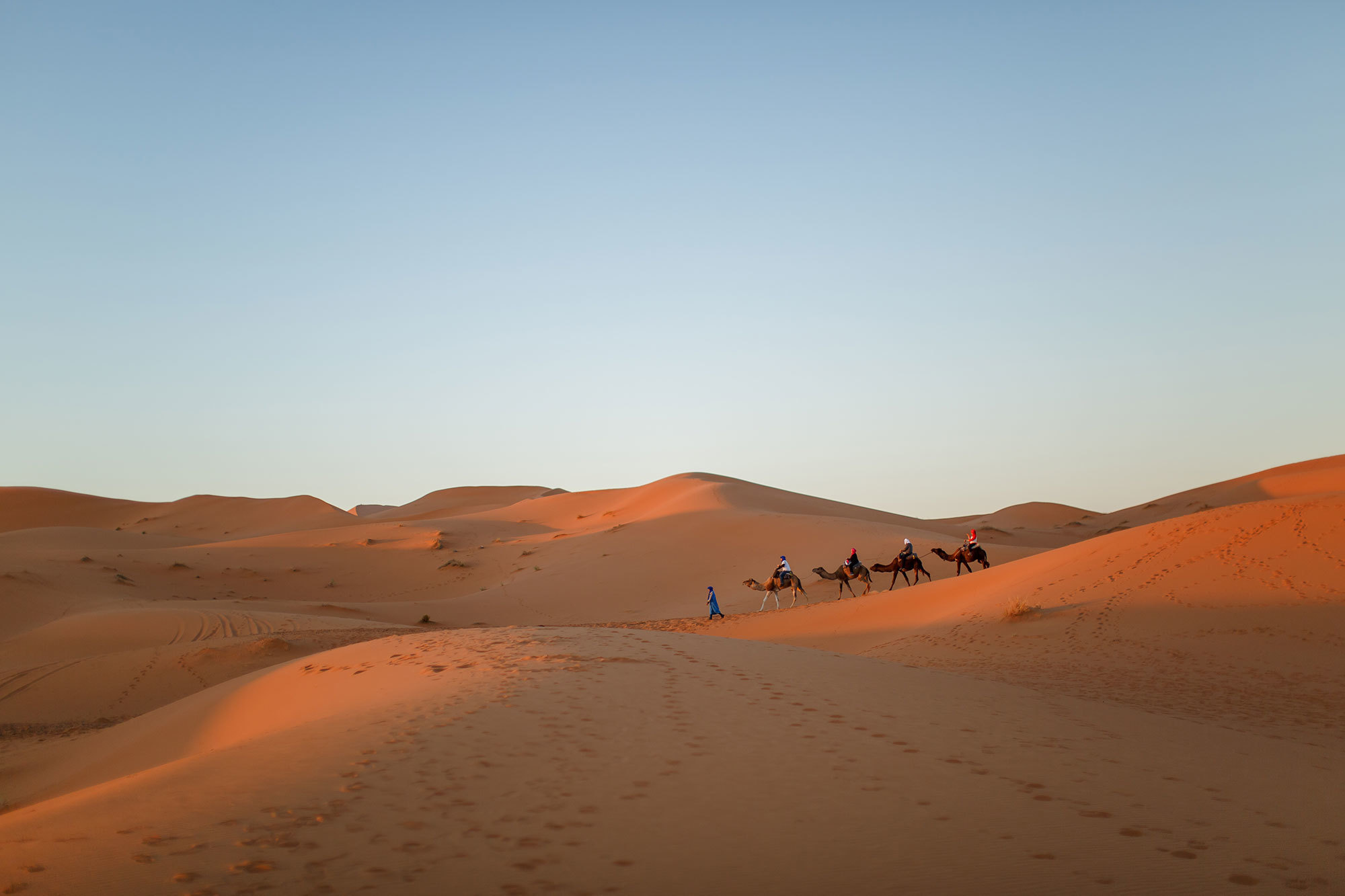 Woestijn Erg-Shebby in Marokko