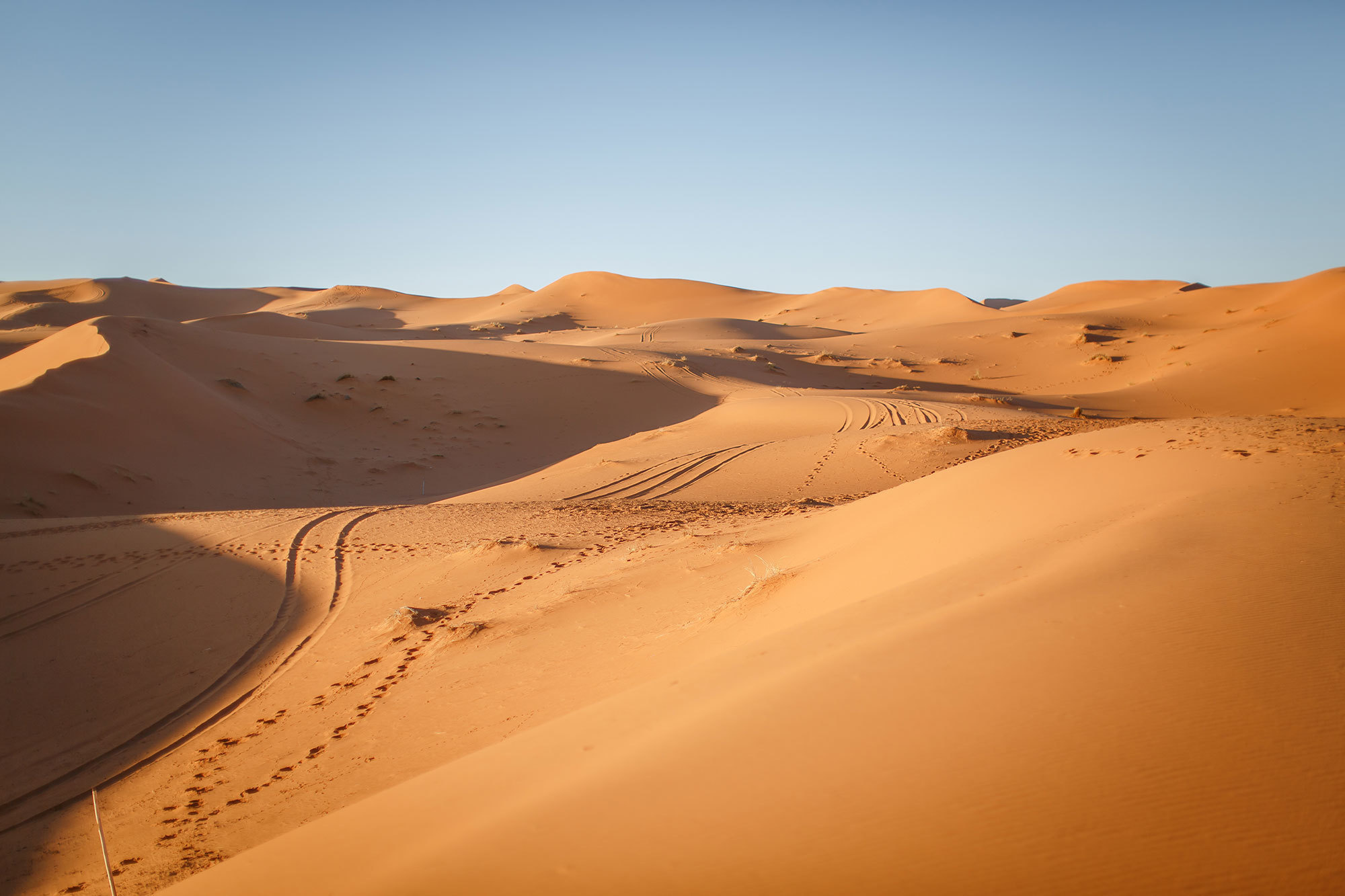 Woestijn Erg-Shebby in Marokko