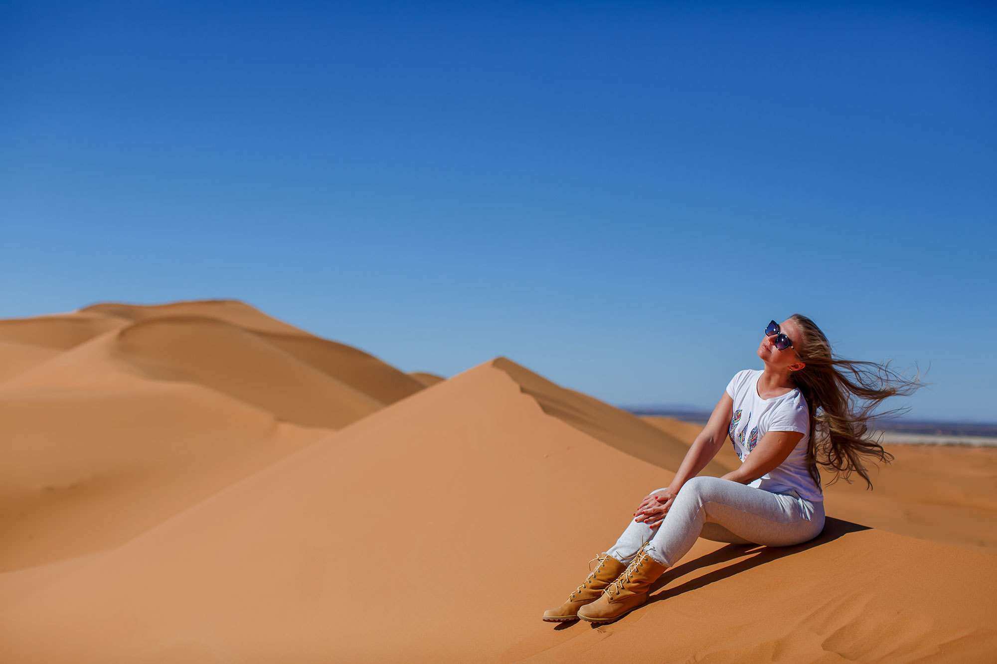 Woestijn Erg-Shebby in Marokko