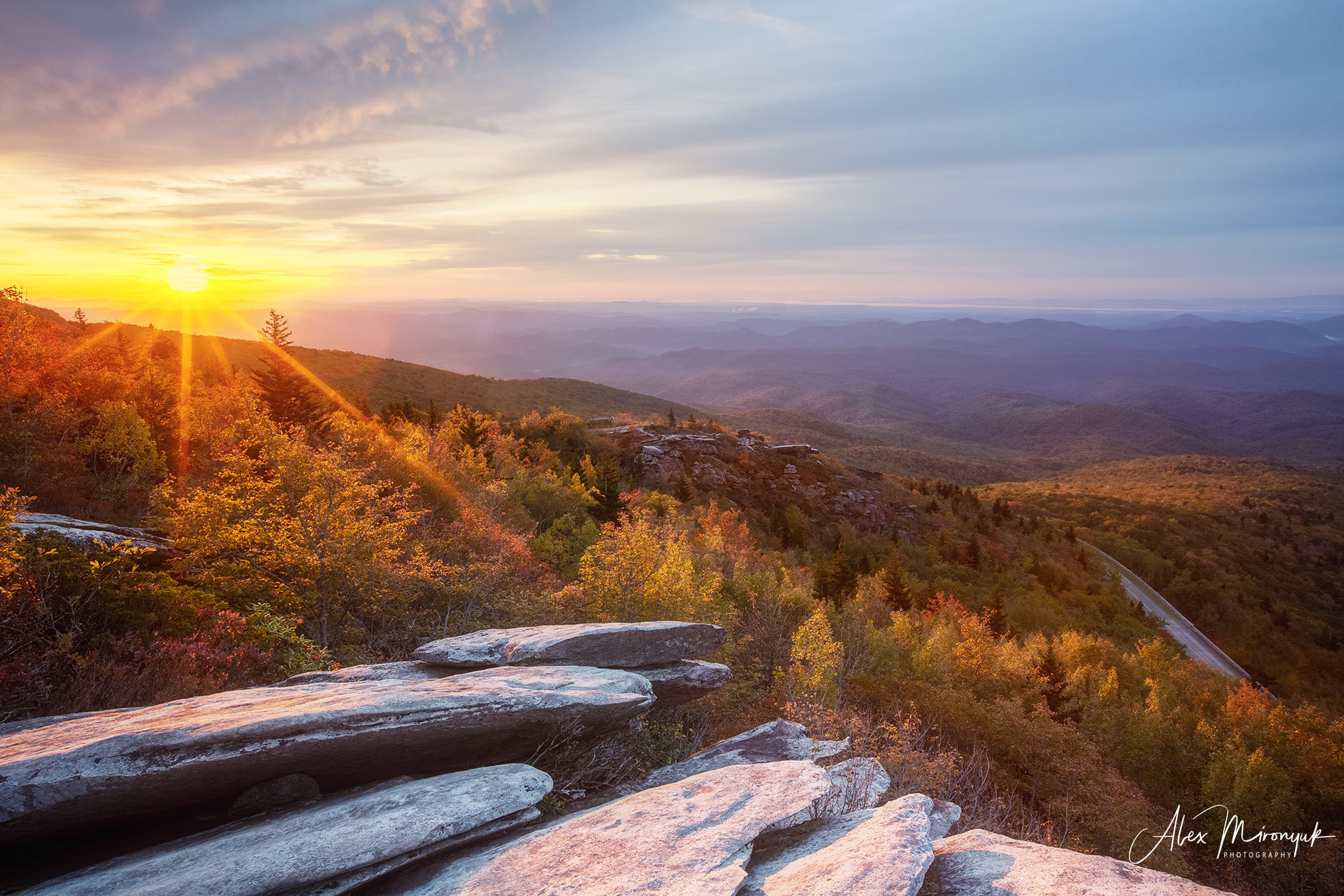 Fall Colors of Blue Ridge Parkway. Alex Mironyuk Photography