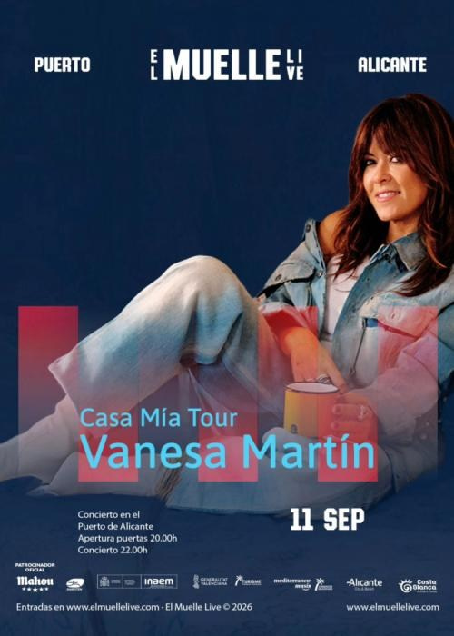 Vanesa Martín in Alicante 2026 — Casa Mía Tour at El Muelle Live, full concert preview | FOTKAI