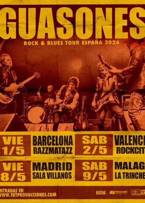 Guasones in Spain: concerts in Barcelona, Valencia, Madrid and Málaga | FOTKAI