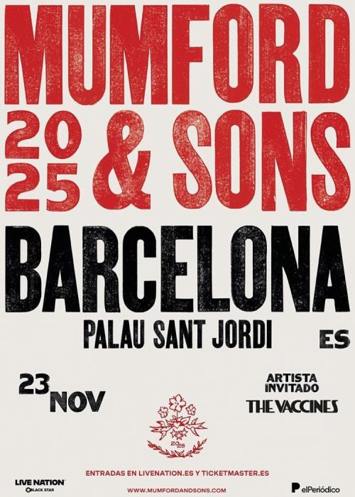 Concierto de Mumford & Sons en Barcelona — única fecha en España durante su gira europea | FOTKAI