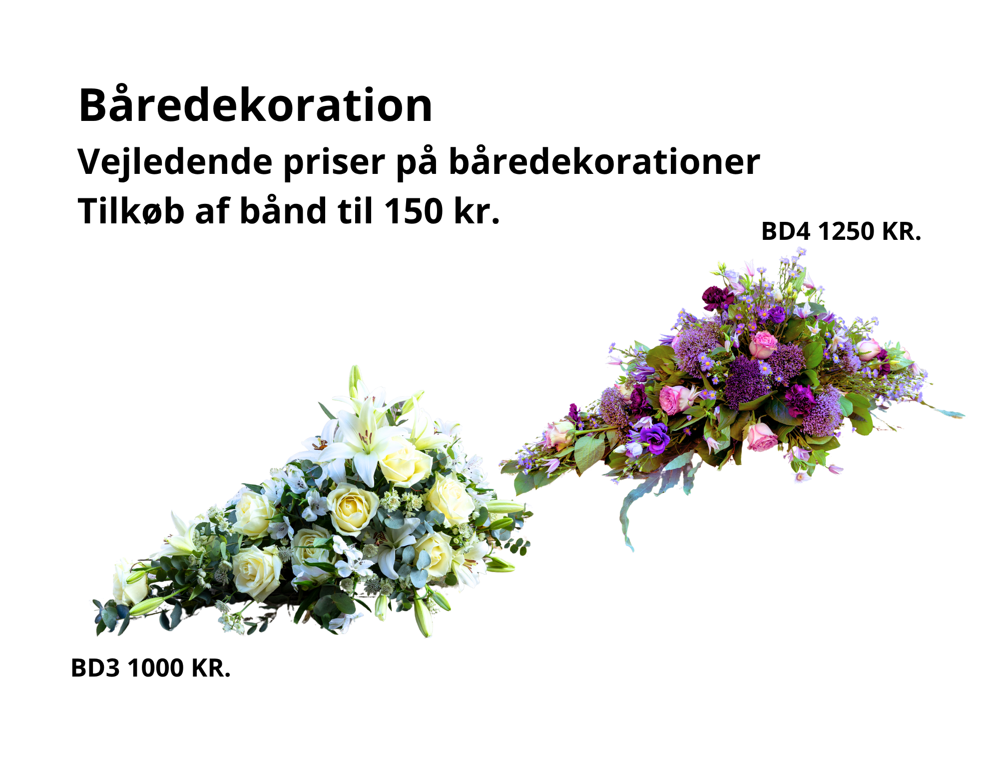En båredekoration er en smuk og personlig måde at tage afsked på. Hos Akropolis Blomster i Aarhus skaber vi sorgbinderi med stor omsorg og respekt, hvor hver båredekoration tilpasses efter dine ønsker. Vi hjælper dig med at vælge blomster og farver, der bedst udtrykker følelser og minde om den afdøde.