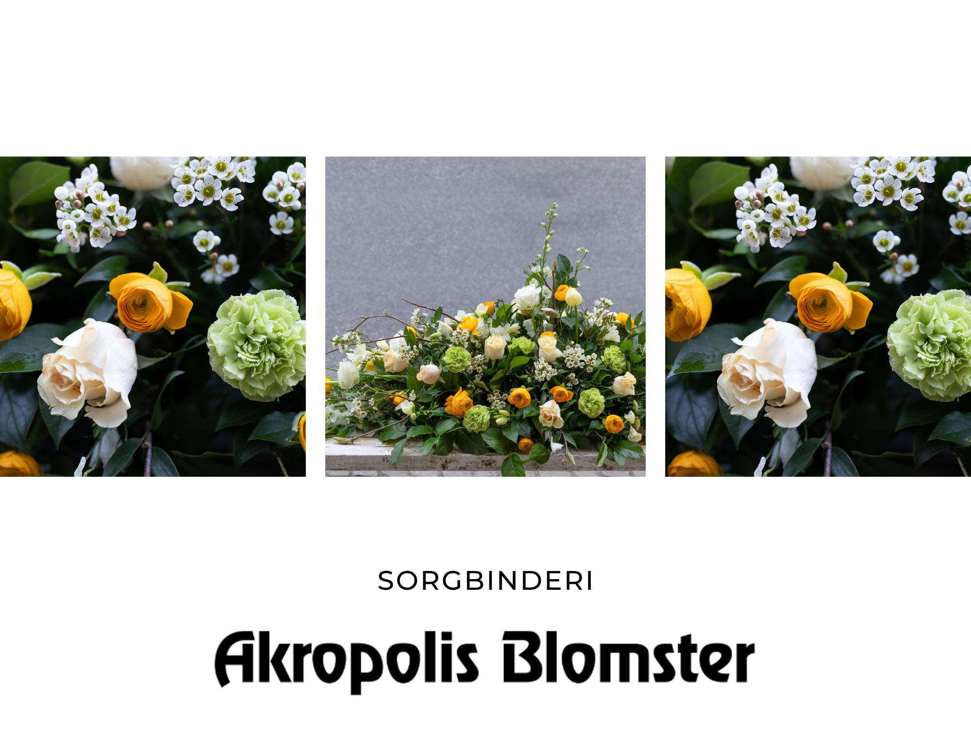 Et stemningsfuldt eksempel på sorgbinderi fra Akropolis Blomster, bundet med respekt og omtanke. Blomsterne er valgt i rolige farver og symboliserer fred og kærlighed. Et smukt sidste farvel, der udtrykker både nærvær og taknemmelighed.