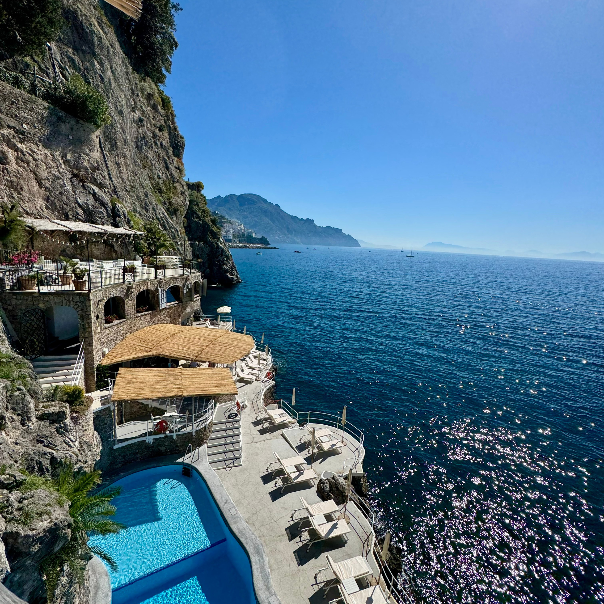 Pool of hotel santa caterina