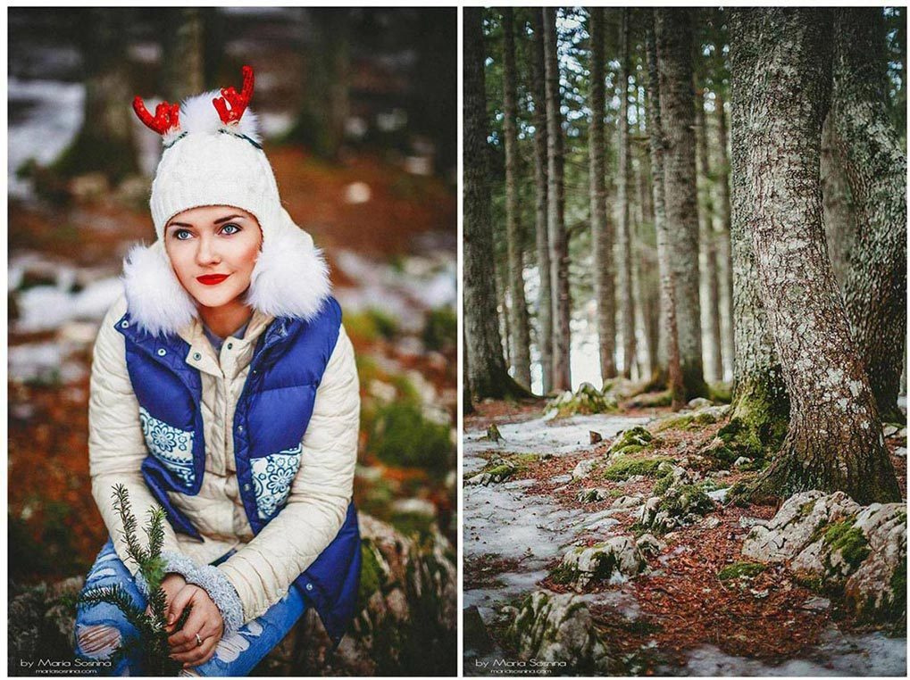 Svartsjøen i Montenegro om vinteren