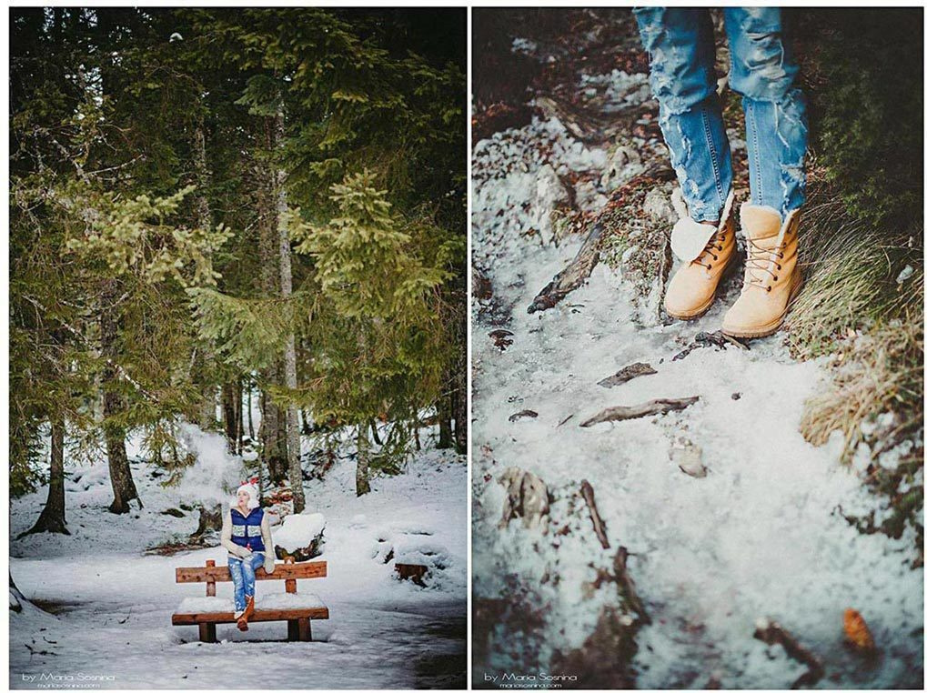 Svartsjøen i Montenegro om vinteren