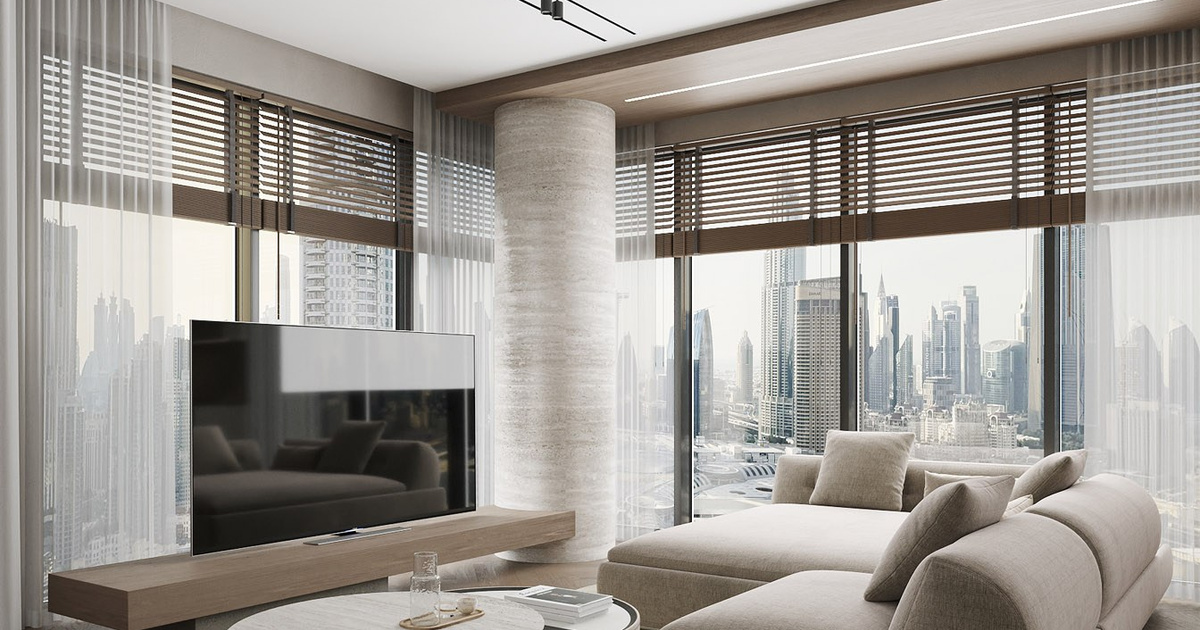 APARTMENT WITH BURJ KHALIFA VIEW. Interior Design | Alena Bulataya ...