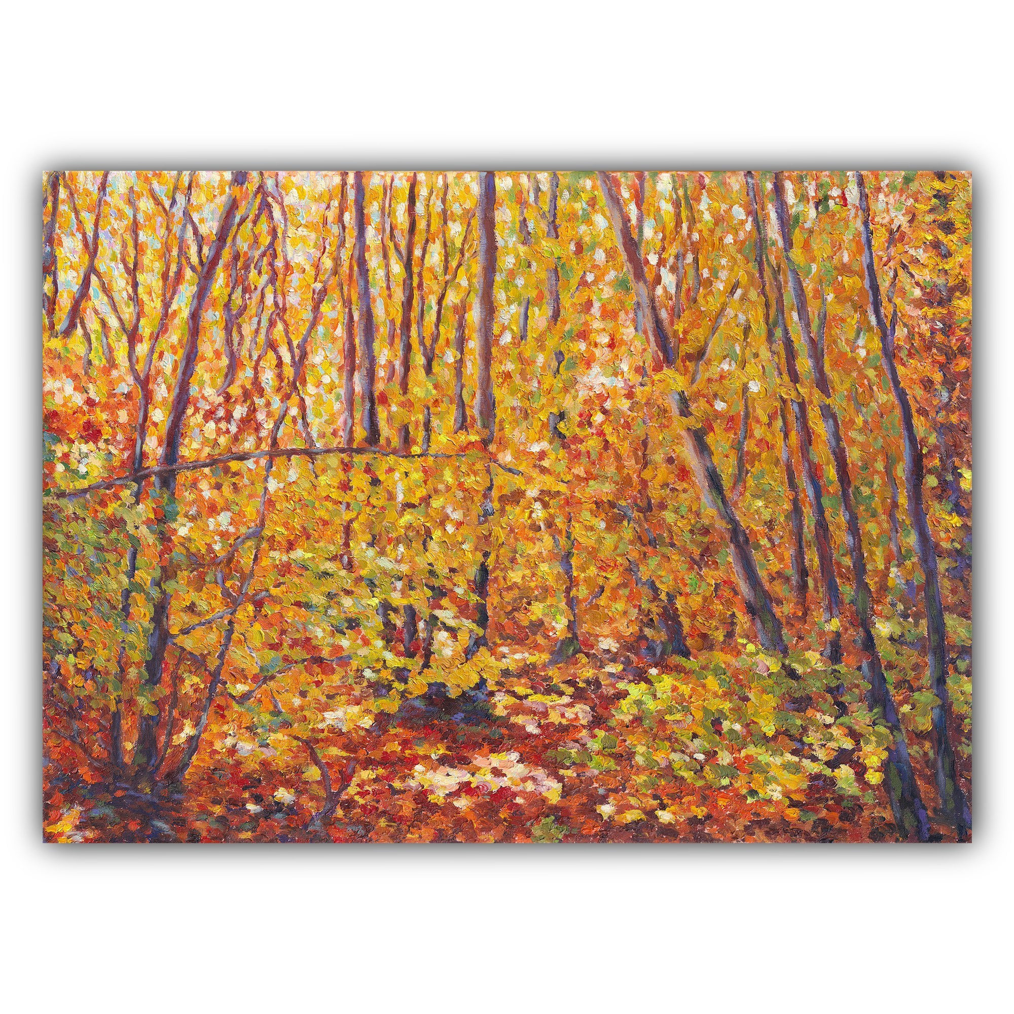 Chartreuse forest. Evgeniia Bychina, artiste-peintre