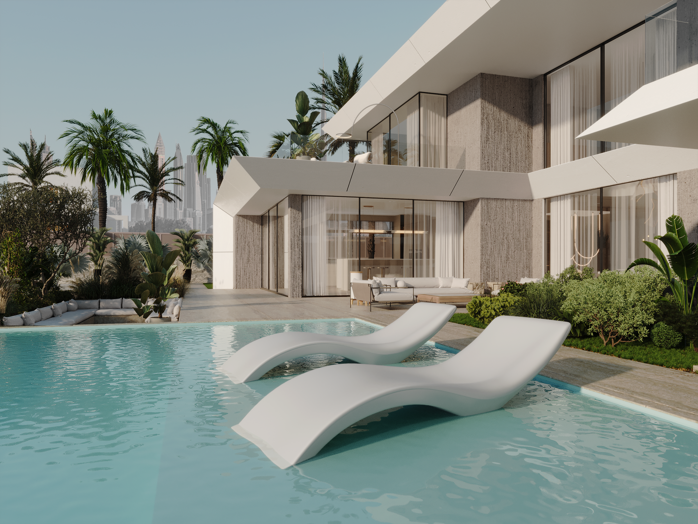 WHITE VILLA IN DUBAI