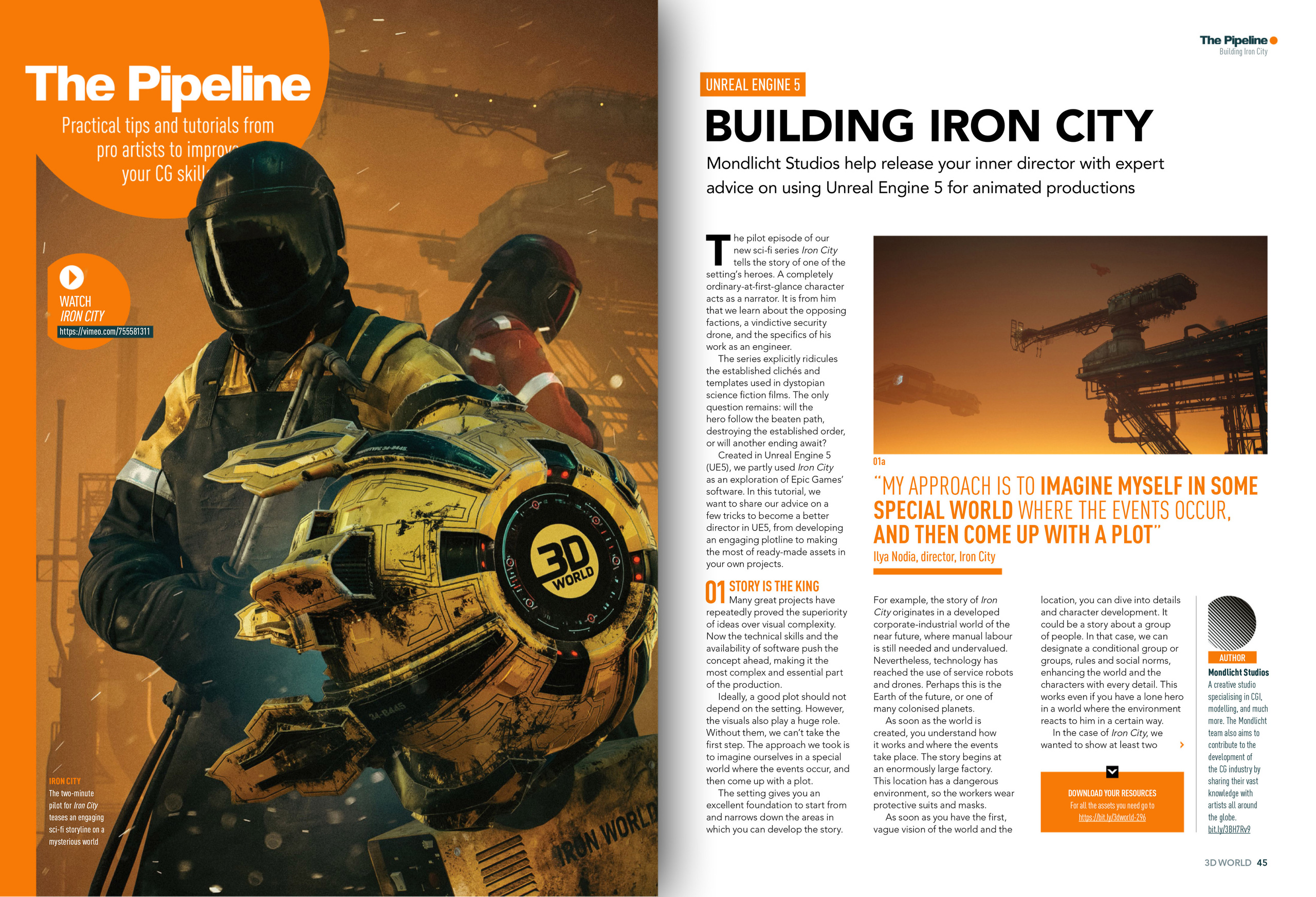 Press: 3D World, MAR 2023. Ilya Nodia — Cinematic Stories, Directing, Advertising