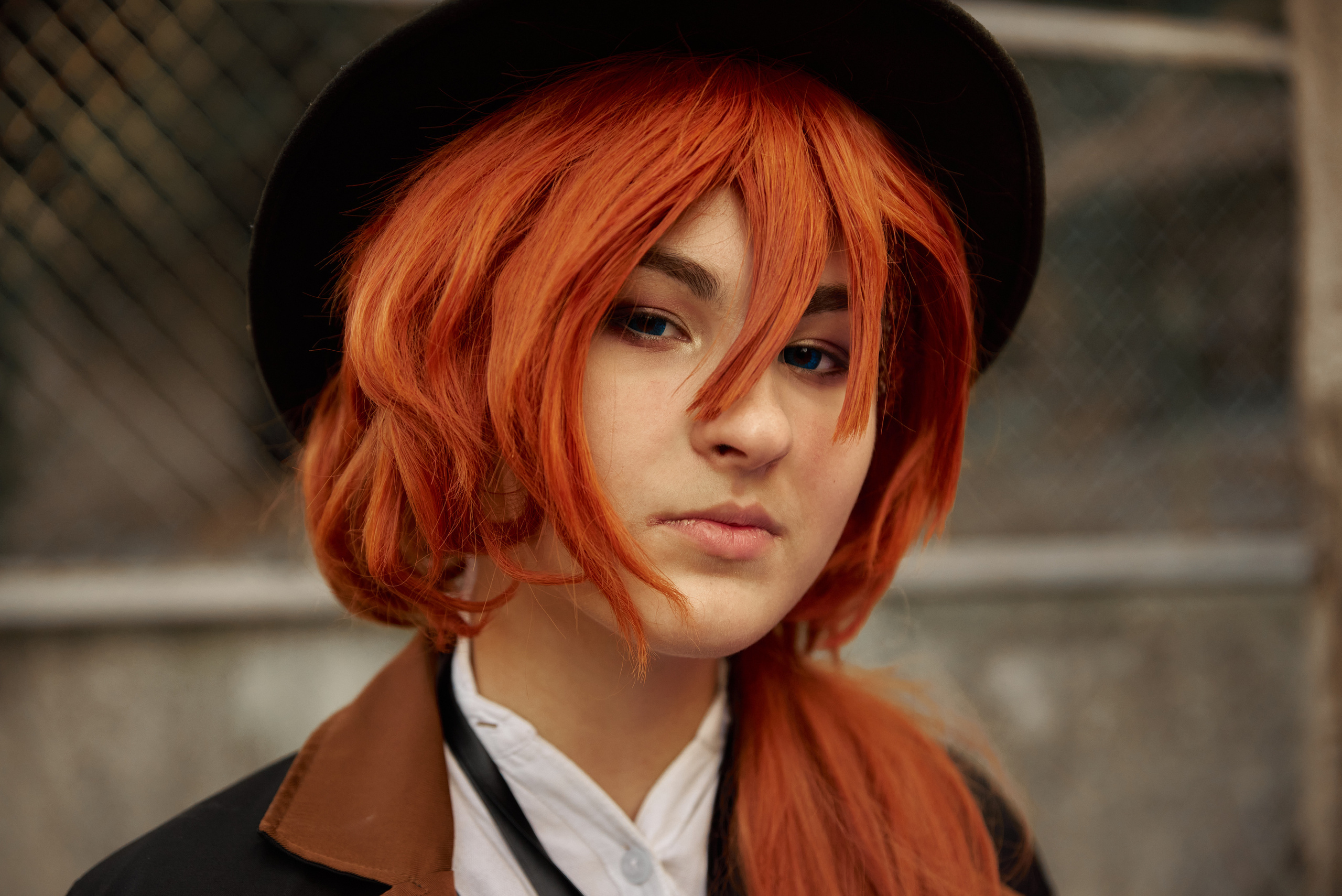 Портрет рыжеволосой девушки, крупный план, фотосессия в Кривой Рог.